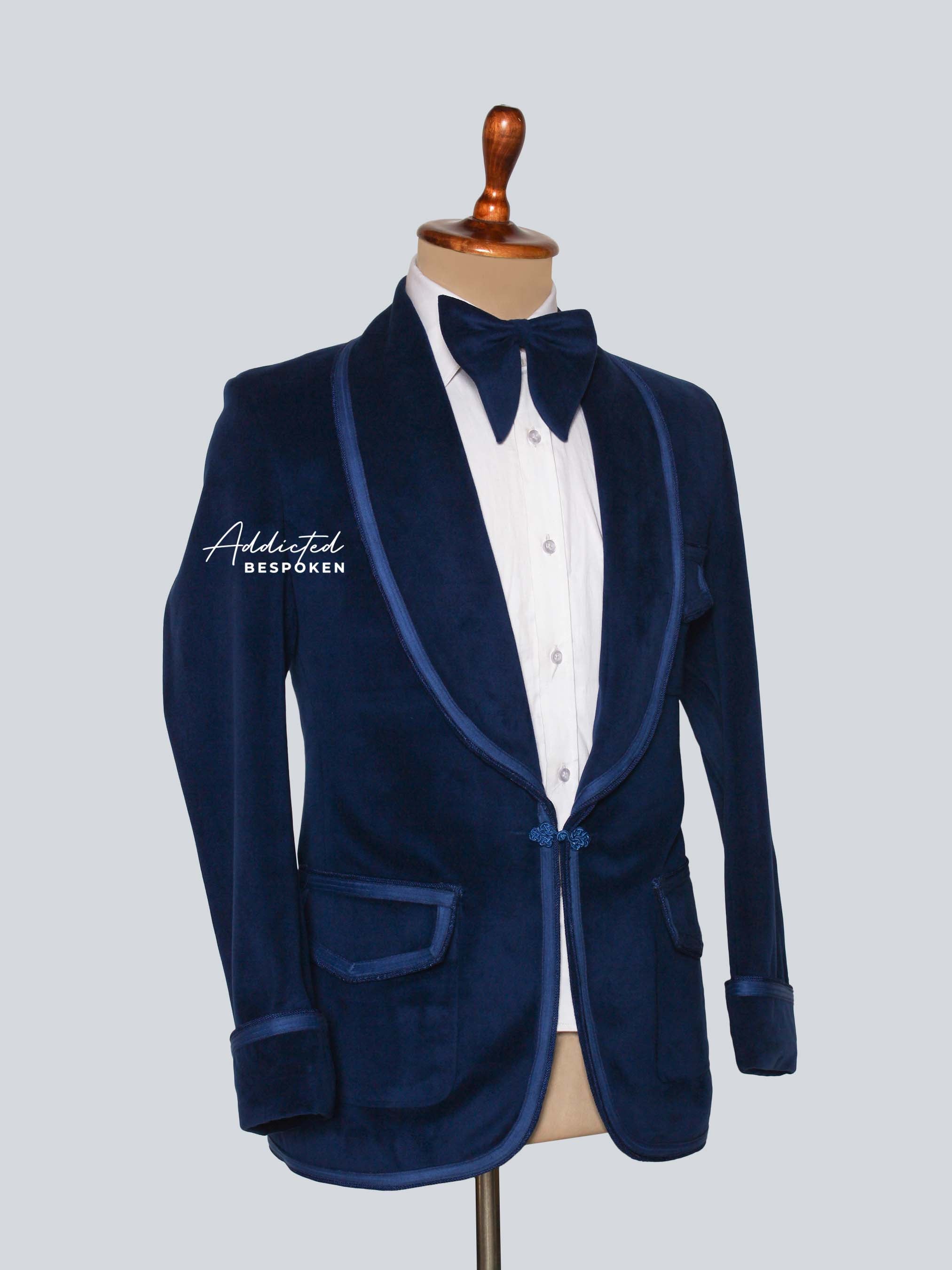 Teal Blue Velvet Suit Addicted Bespoken