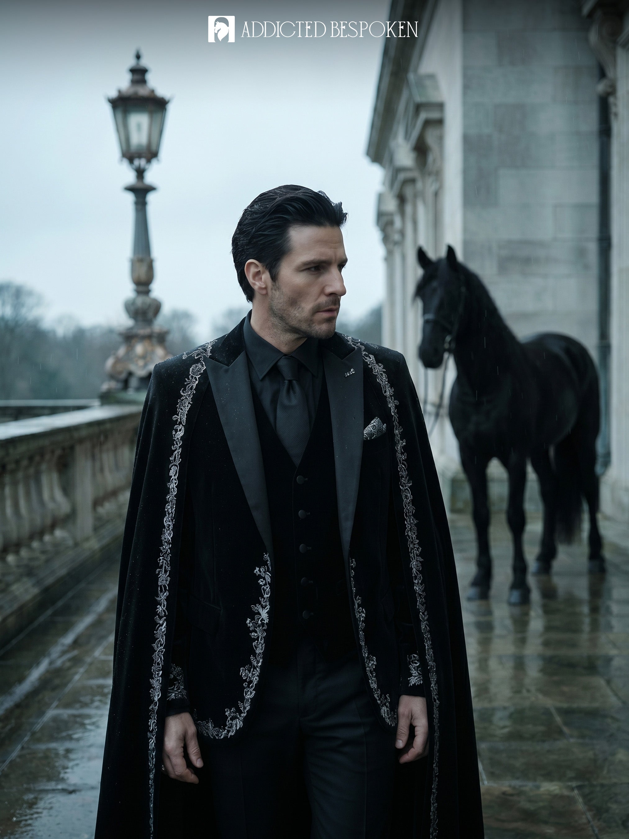 Modern Gothic Cape Suit Addicted Bespoken