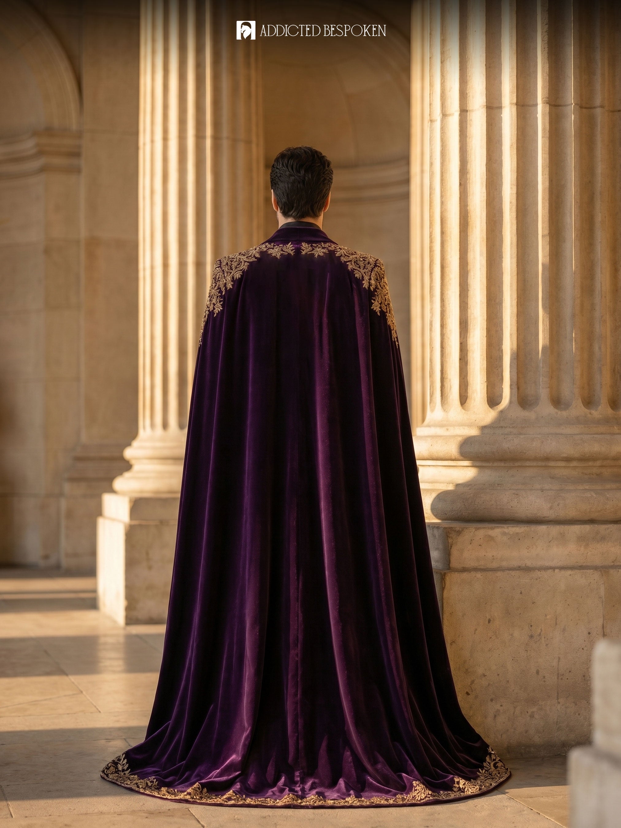 Velvet Gothic Cape Suit Addicted Bespoken