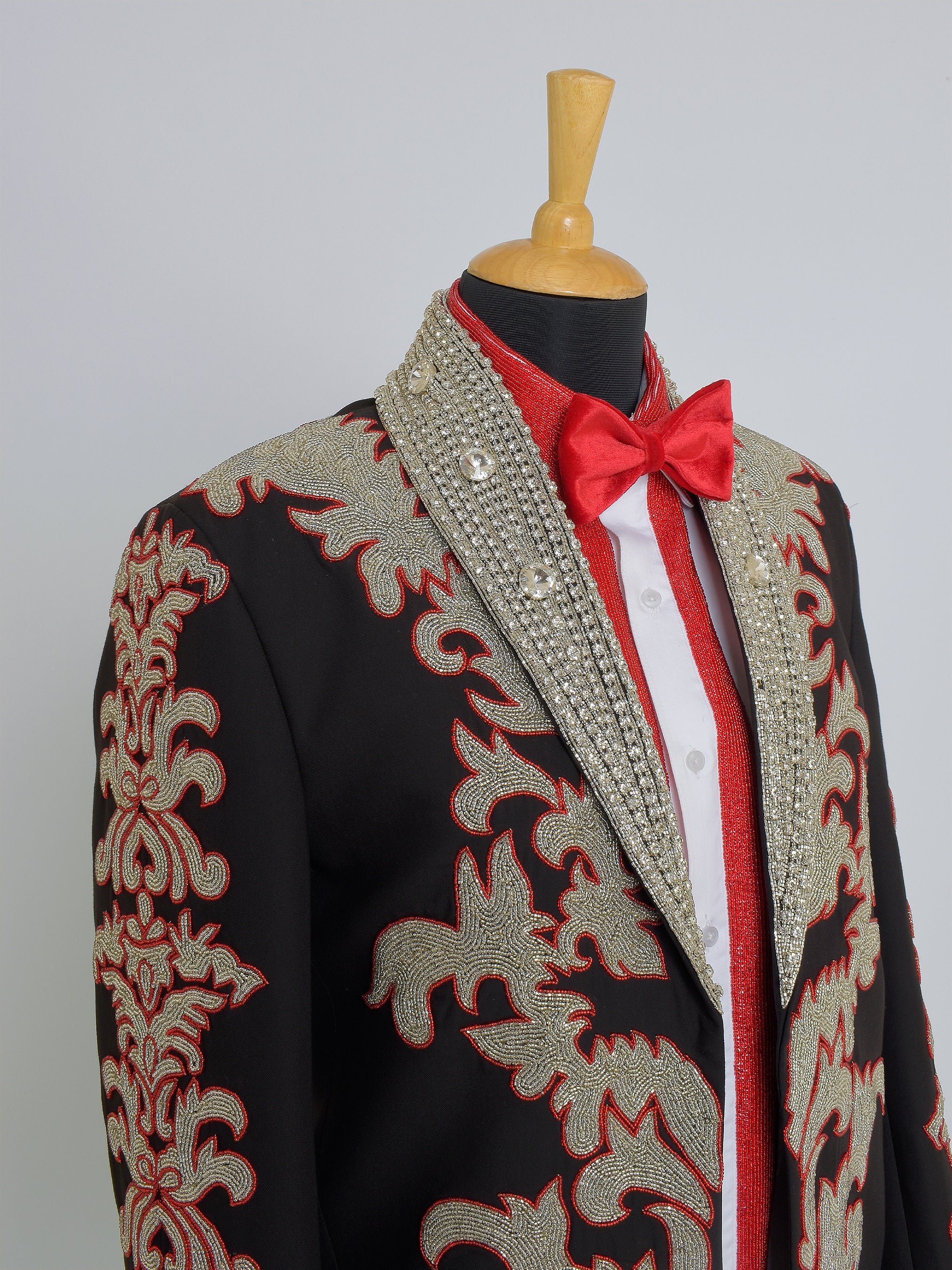 Embroidered Prom Suit
