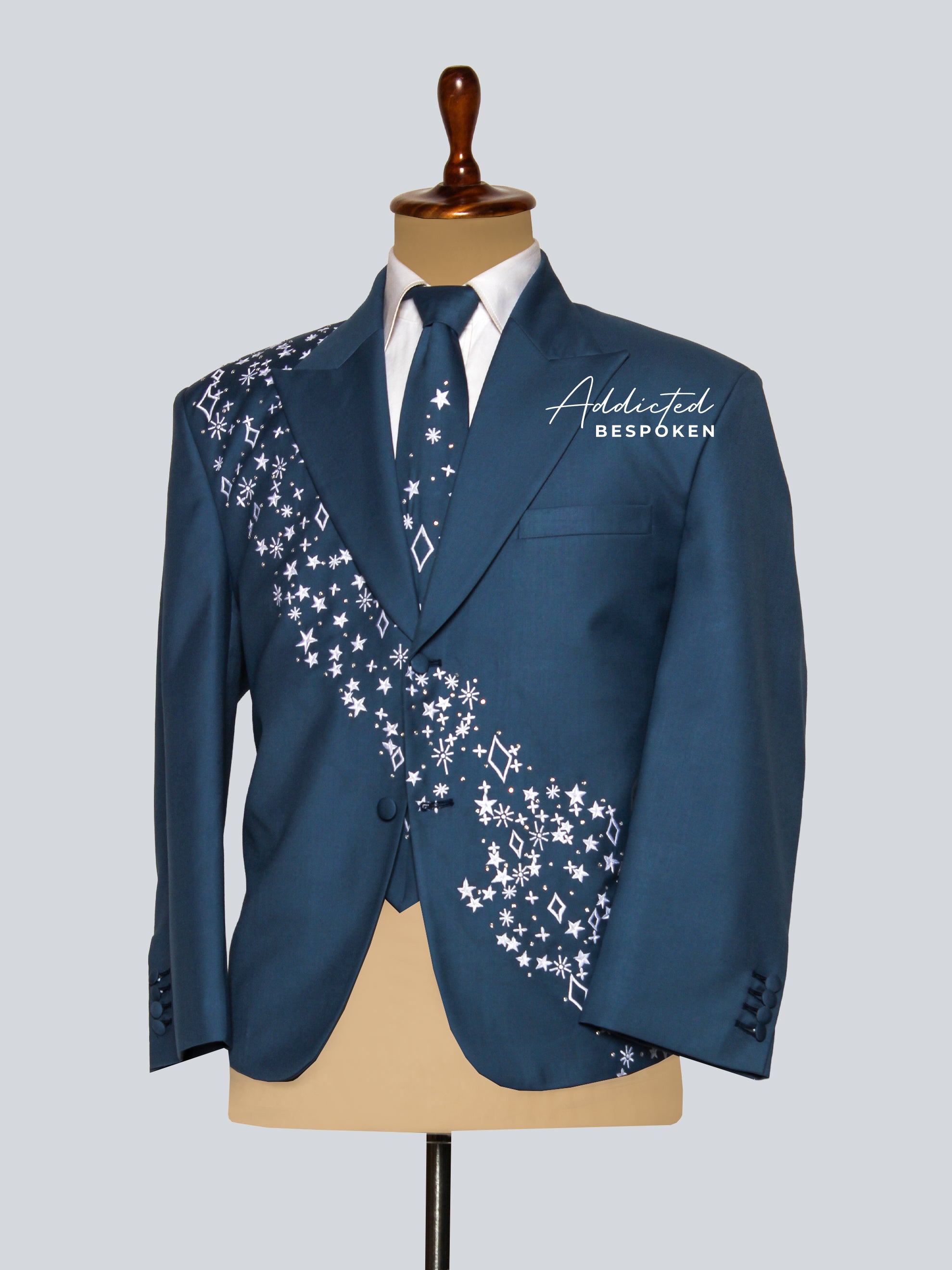 Custom Designed Embroidered Blazer for Men