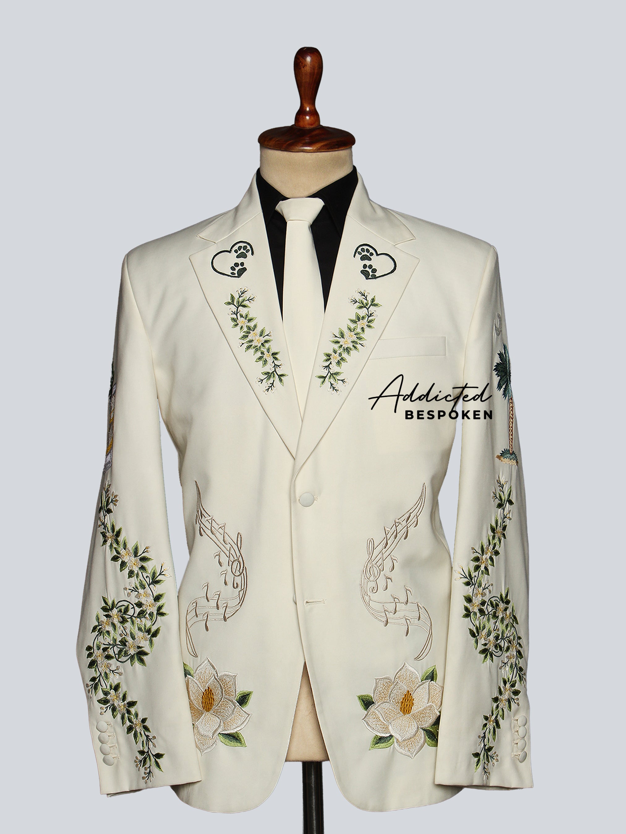 Custom Floral Embroidered Blazers Addicted Bespoken
