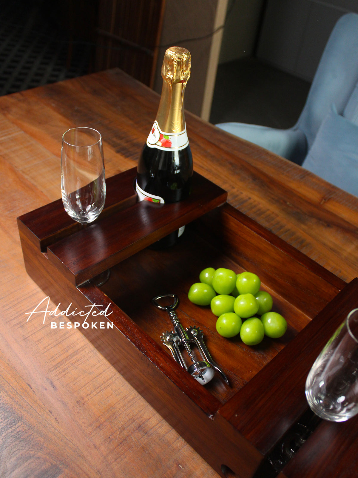 wooden serving tray