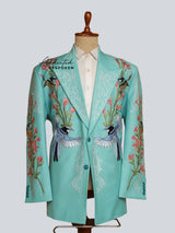 Pastel Meadow Embroidered Suit