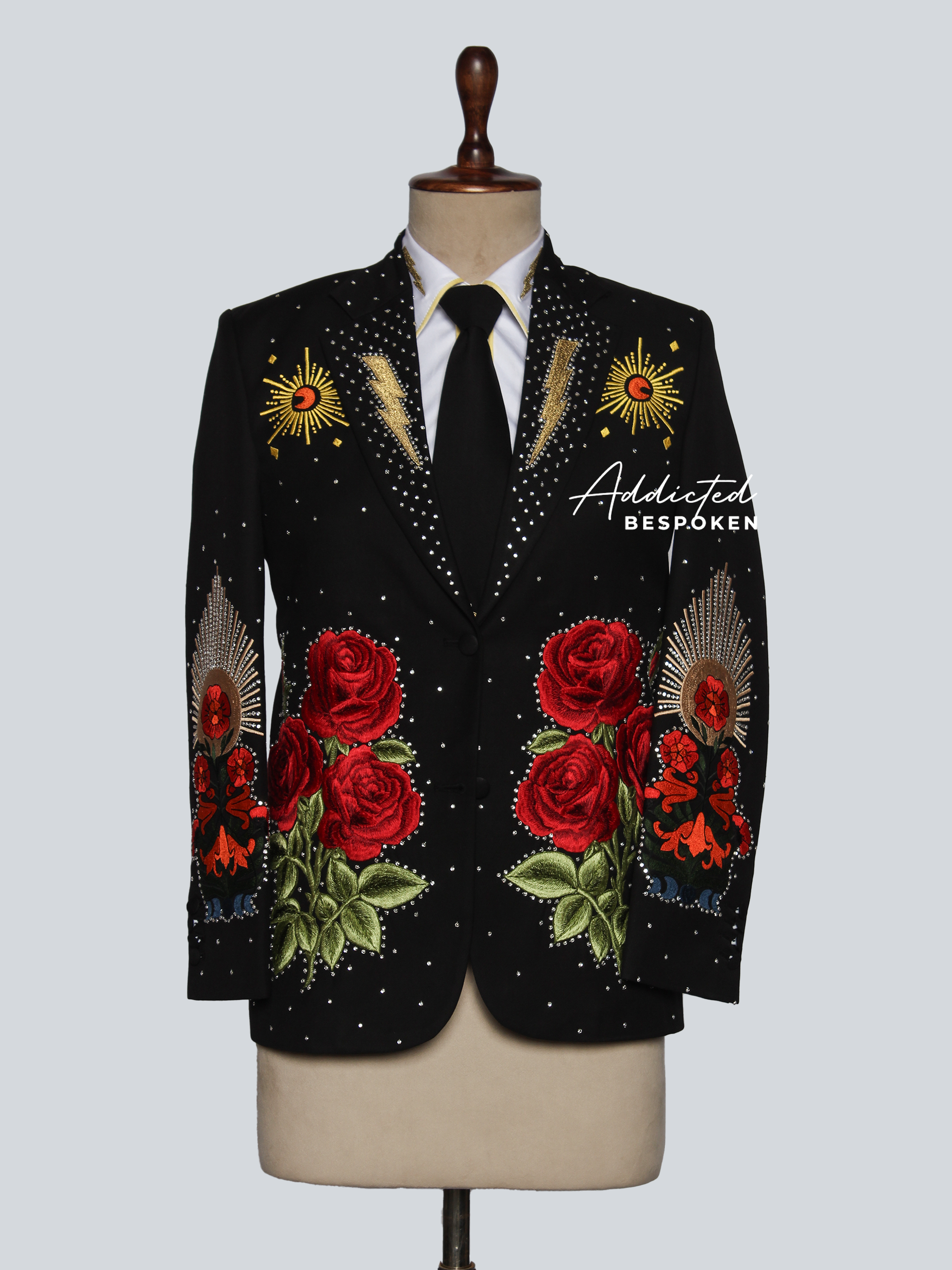 Sacred Heart Embroidered Suit Addicted Bespoken