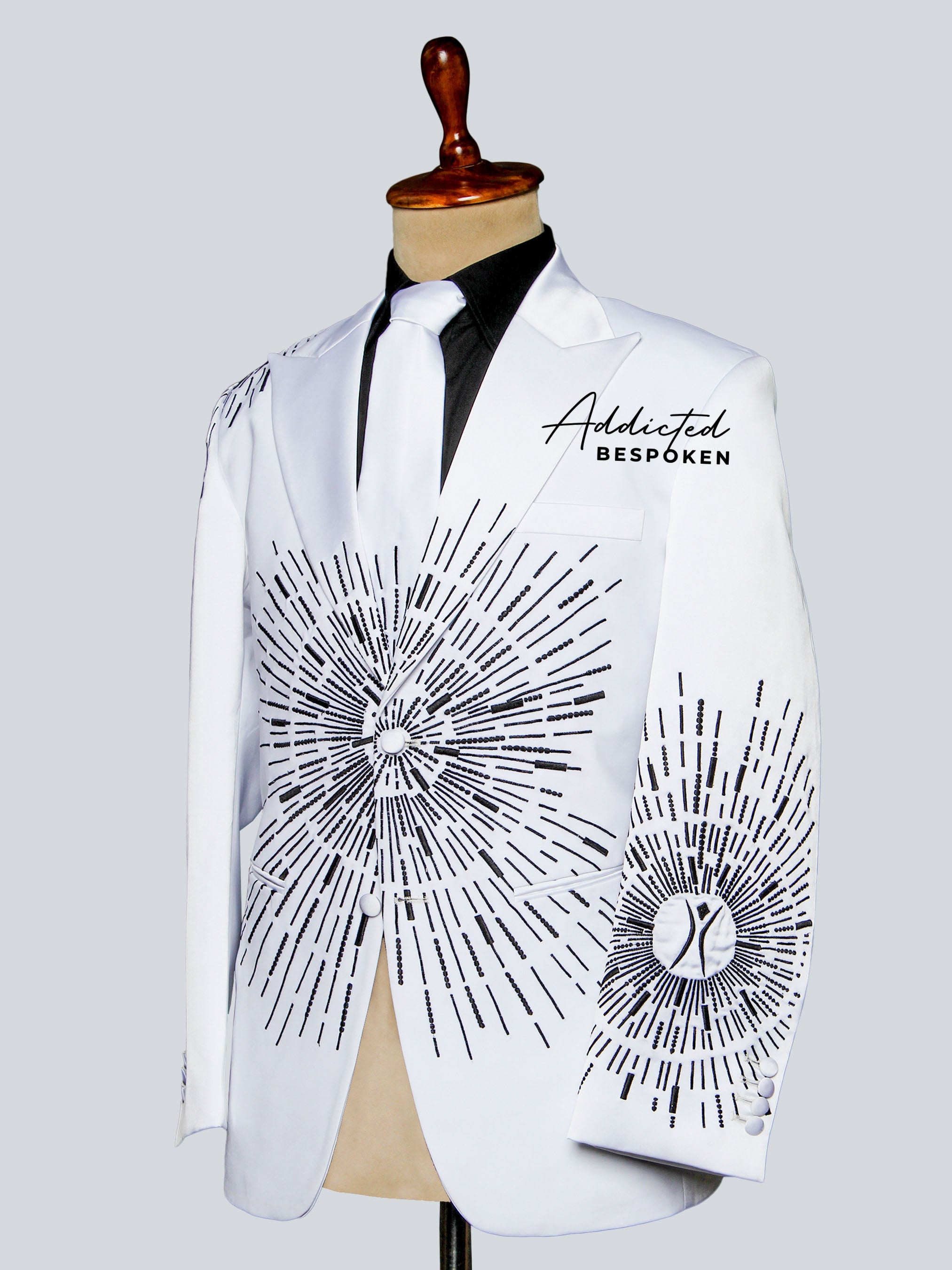 Radiant Star Embroidered Suit Adddicted Bespoken