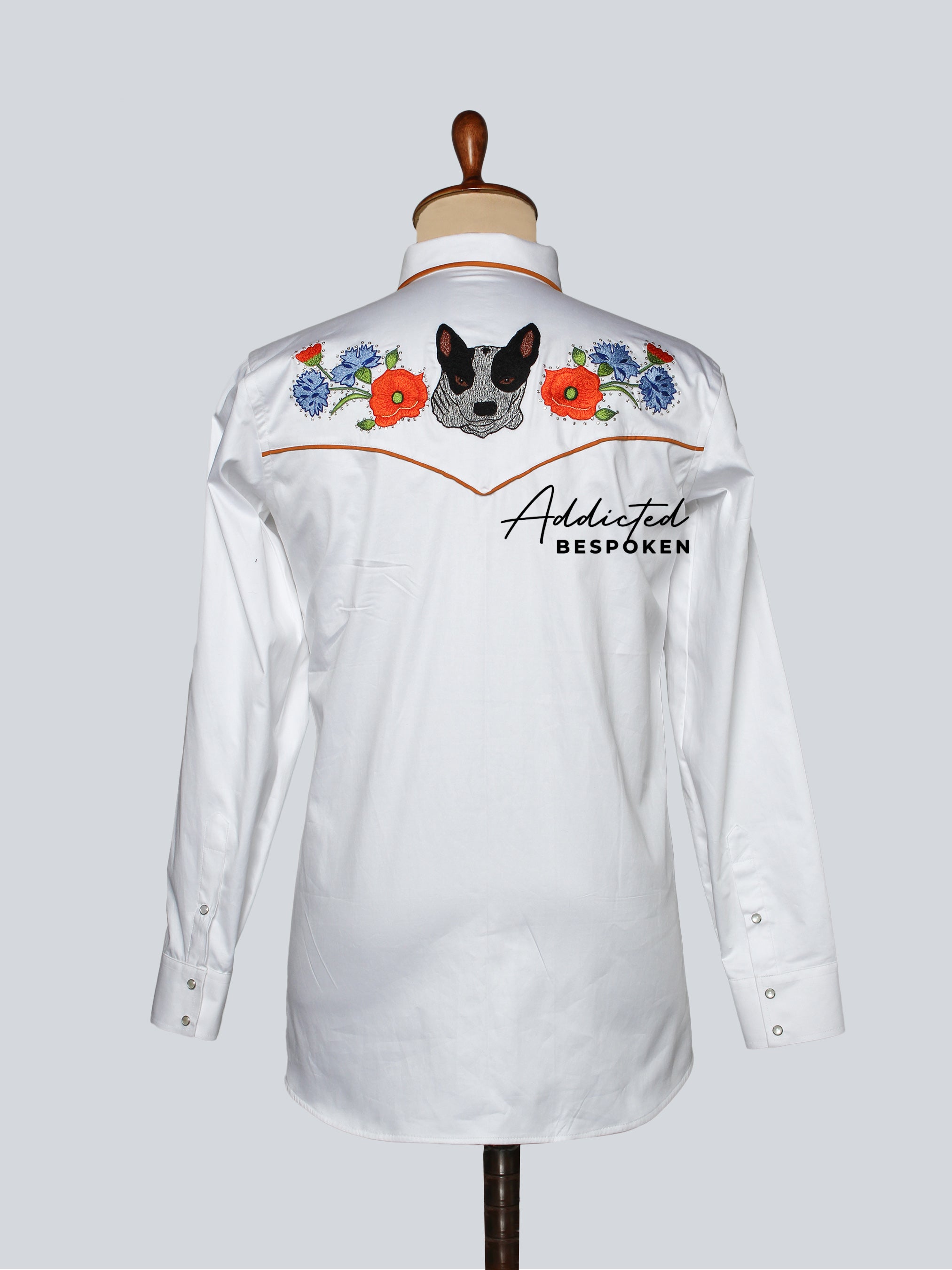 Western Blossom Embroidered Shirt Addicted Bespoken