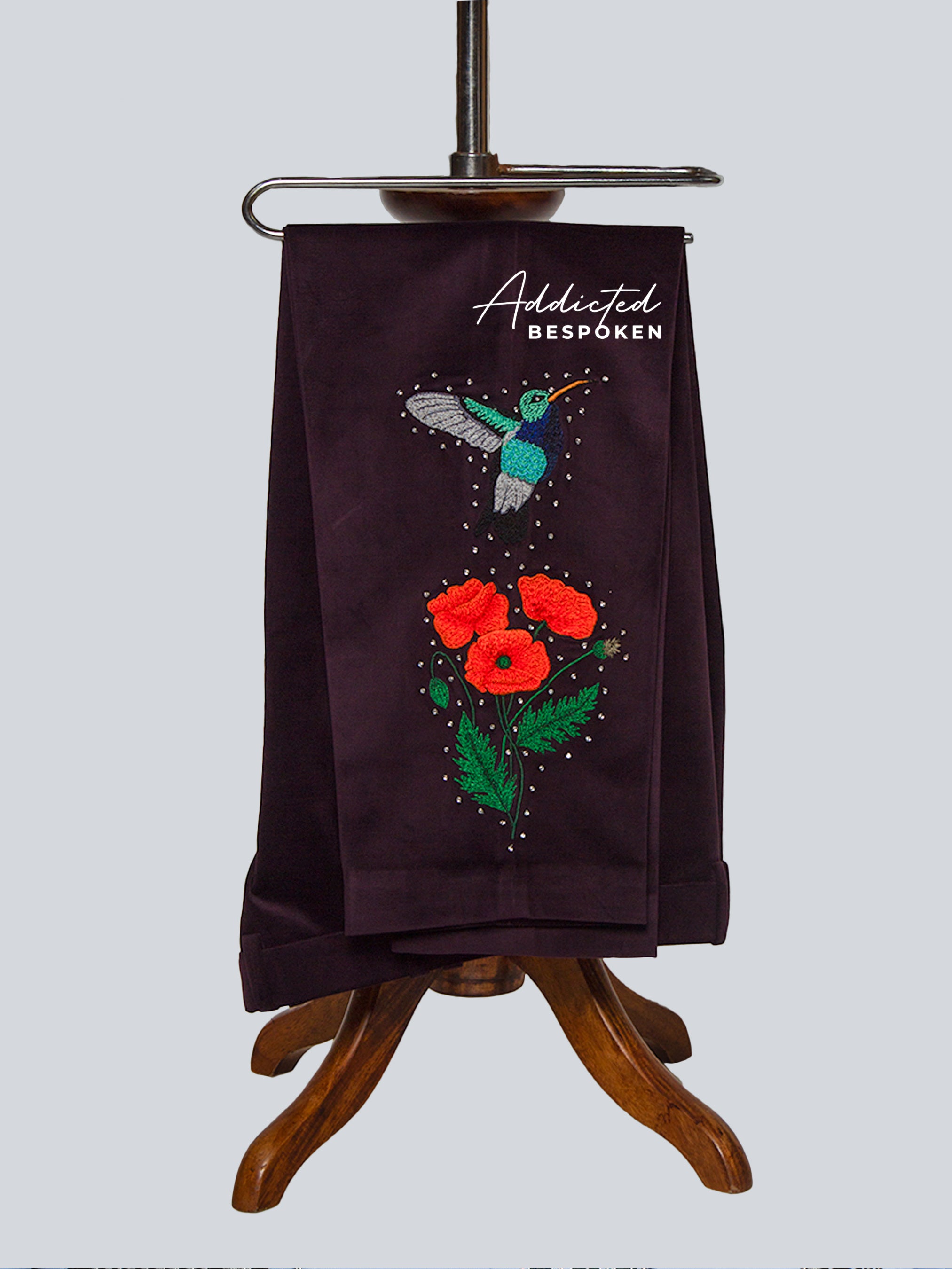 Hummingbird Bloom Velvet Suit Addicted Bespoken