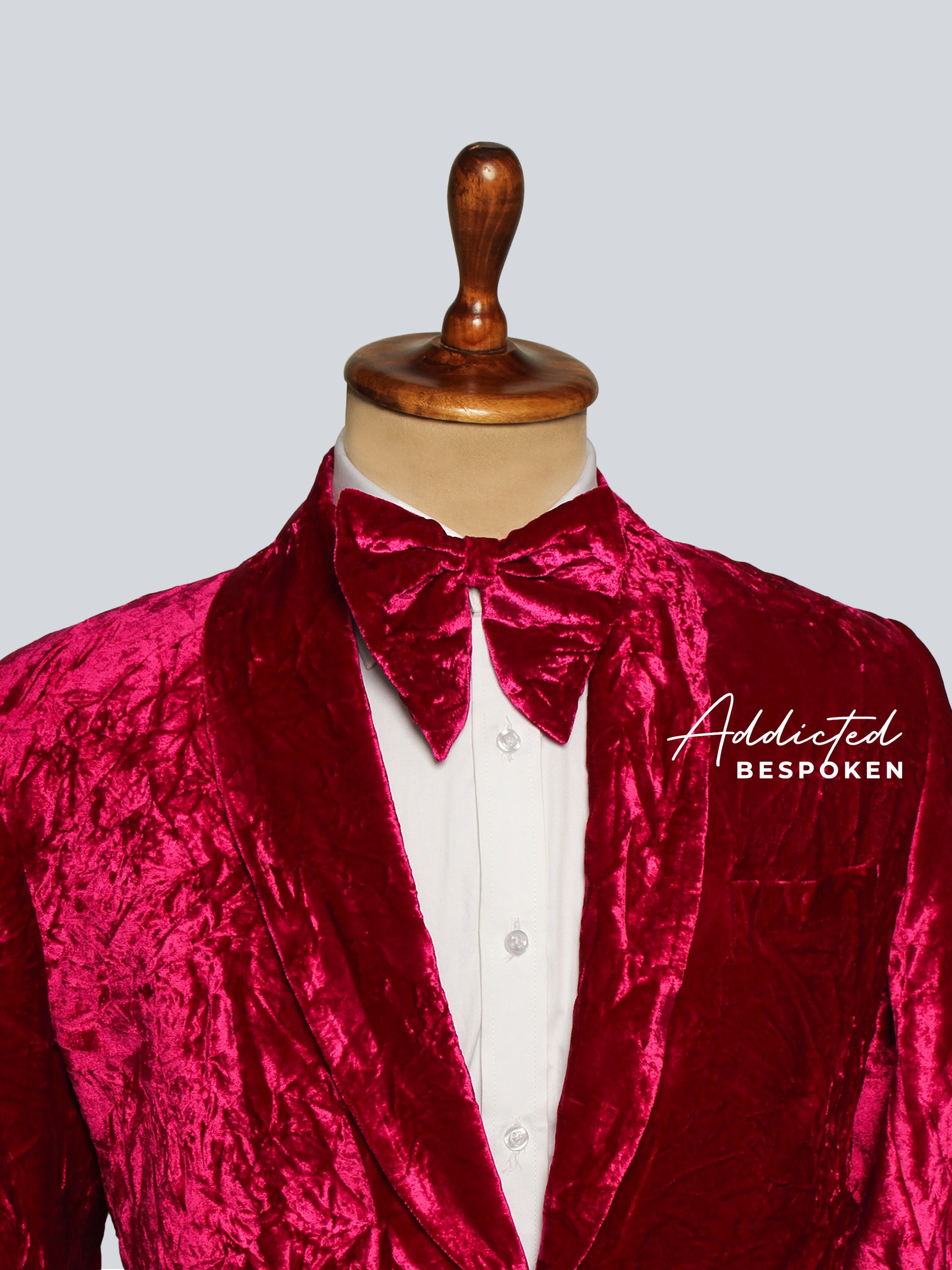 Crimson Royale Velvet Suit Addicted Bespoken