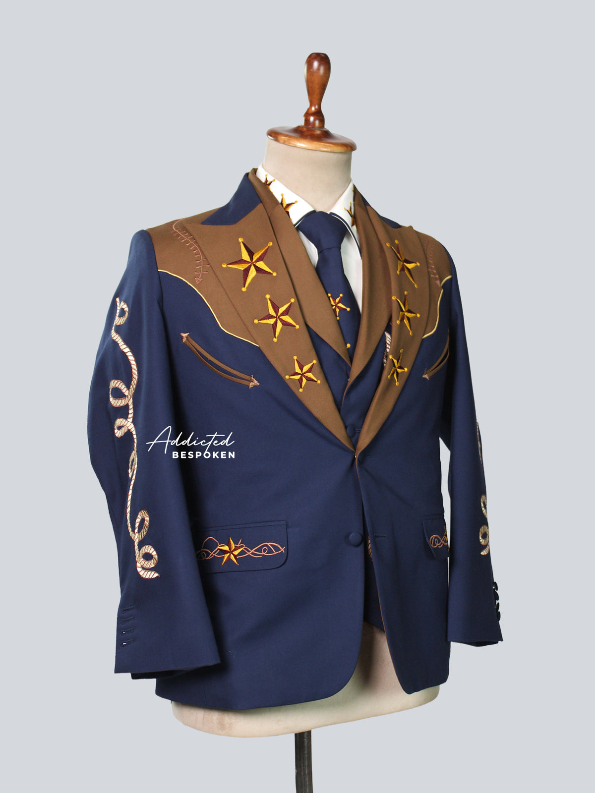 Navy Blue Wedding Suit Addicted Bespoken