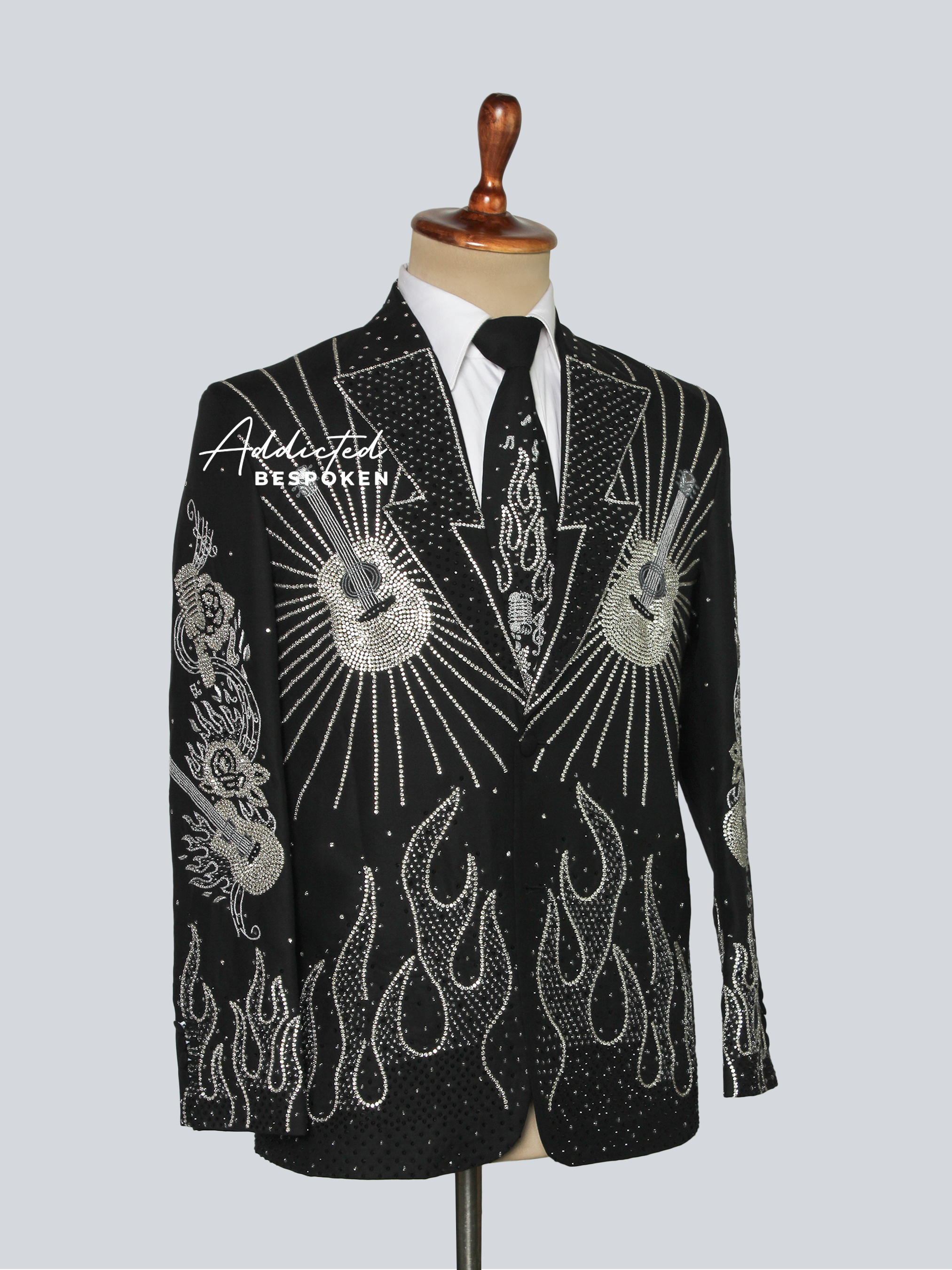 Rockstar Rhinestone Western Suit Addicted Bespoken