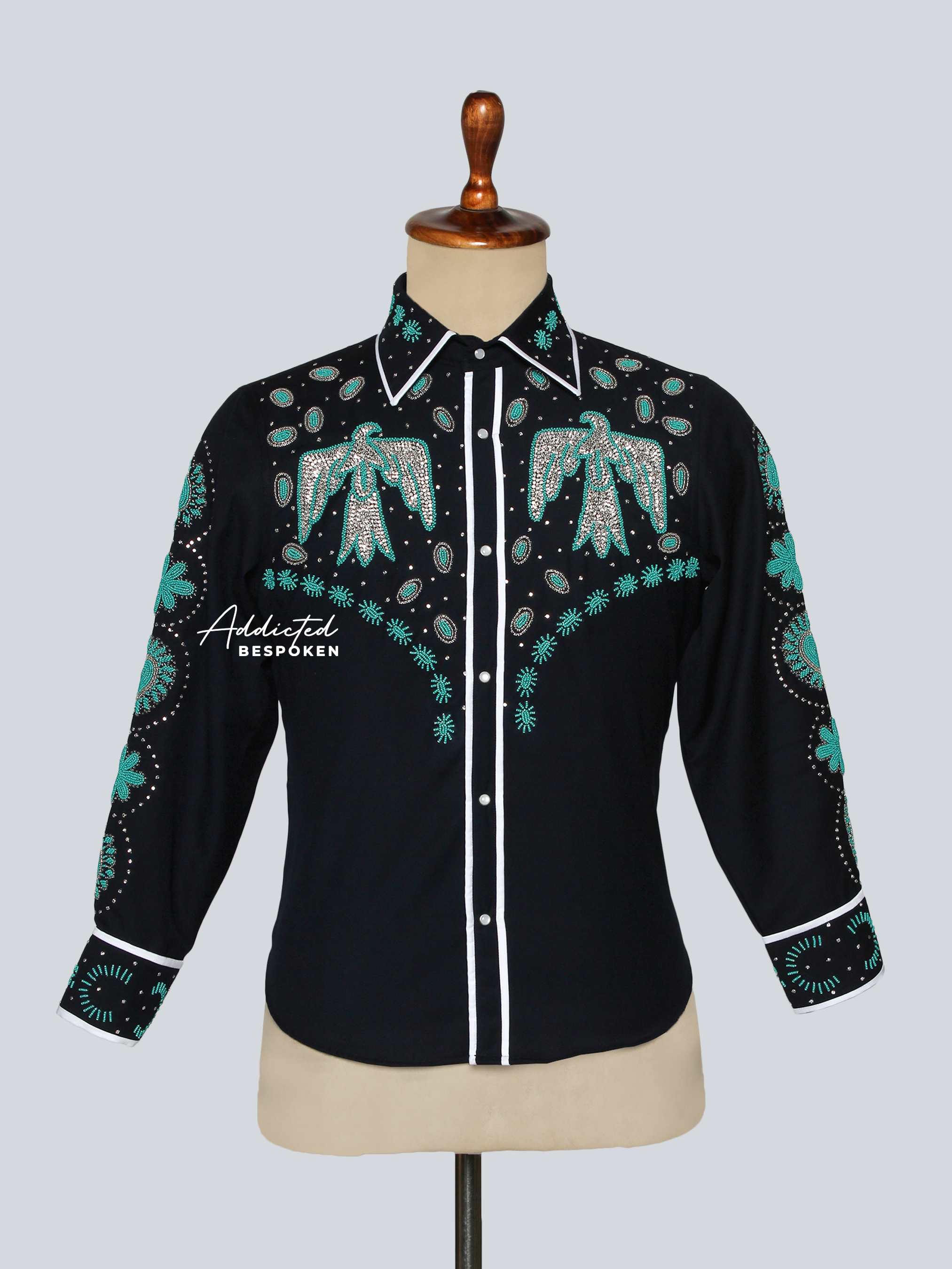 Western Embroidered Eagle Shirt (Copy) Addicted Bespoken