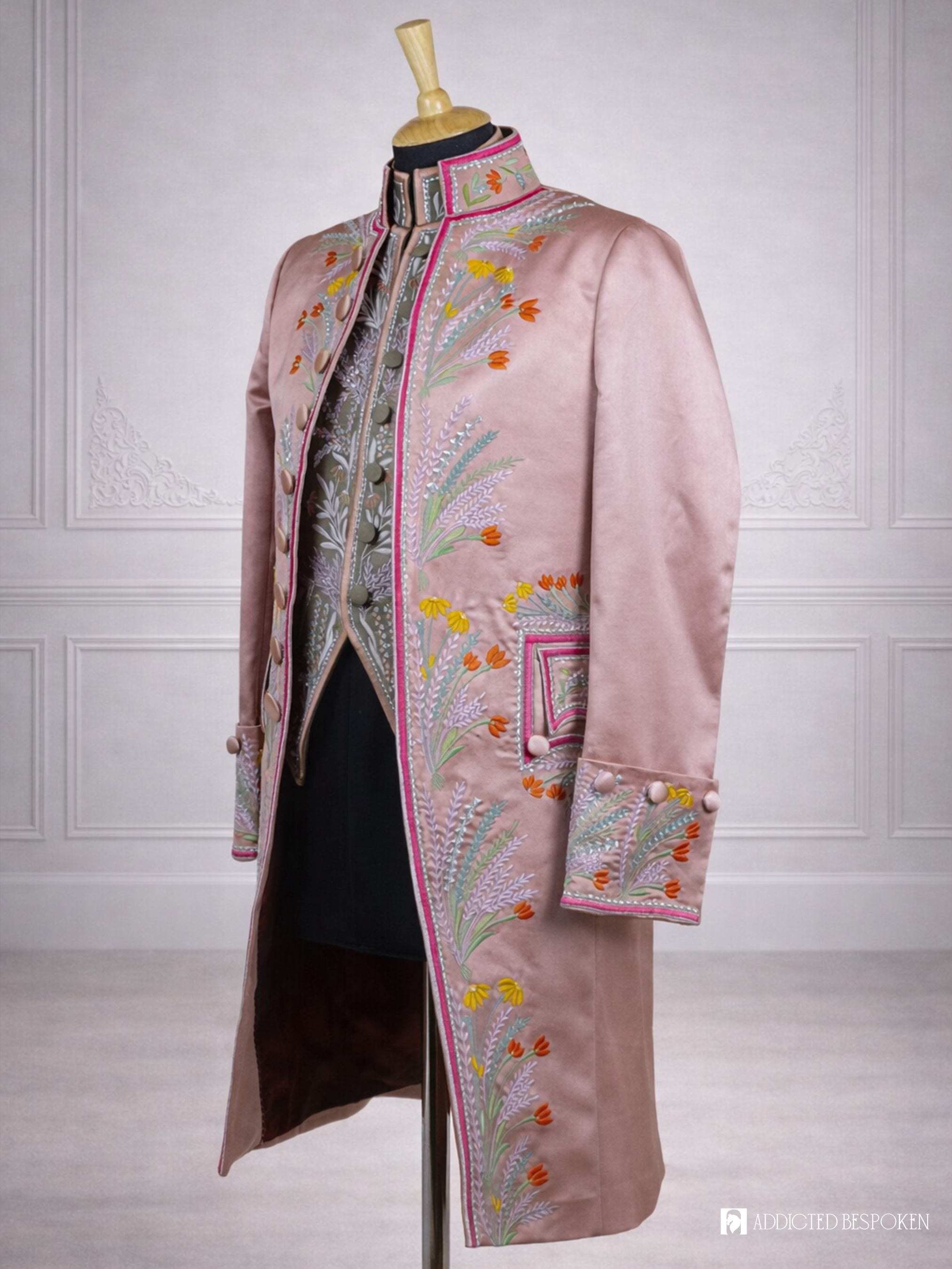 Luxurious Floral Couture Suit Addicted Bespoken