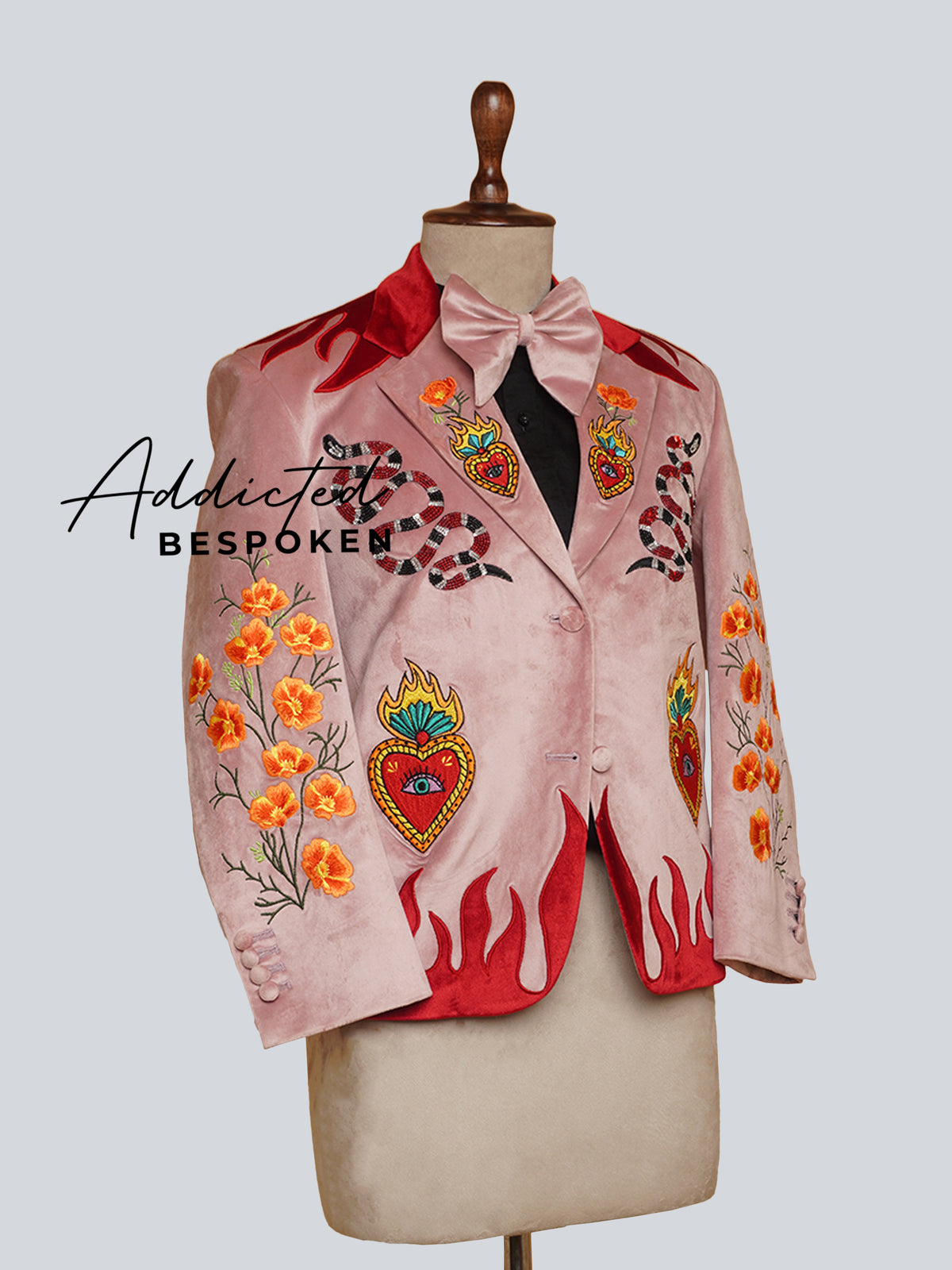 Floral Pink Suit For Men