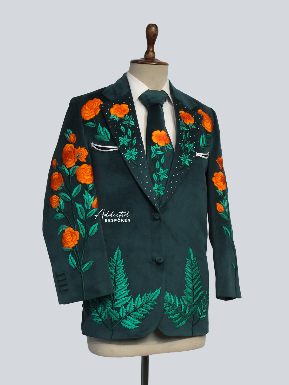 Green Wedding Suit for Men Addicted Bespoken