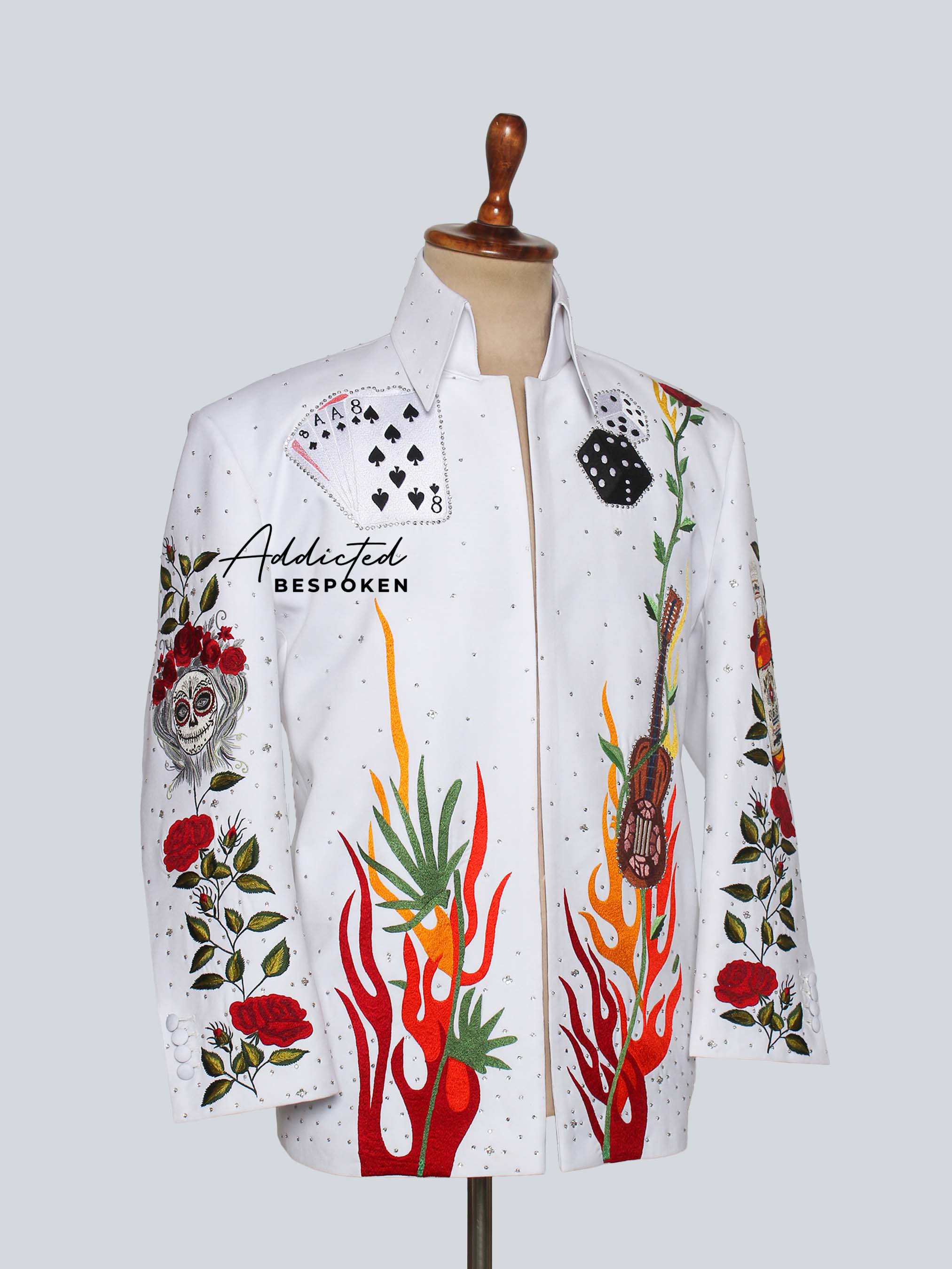 Western Style Embroidered Blazer Addicted Bespoken