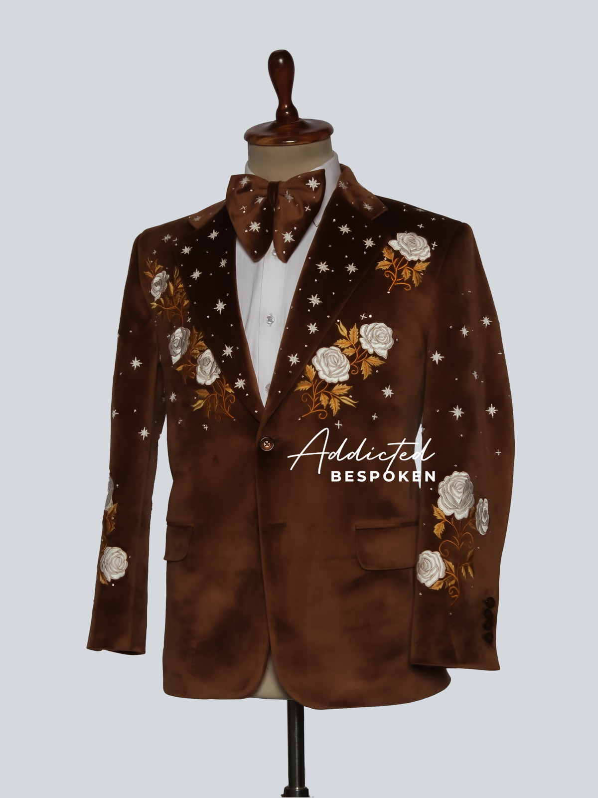 Brown Floral Matador Blazer