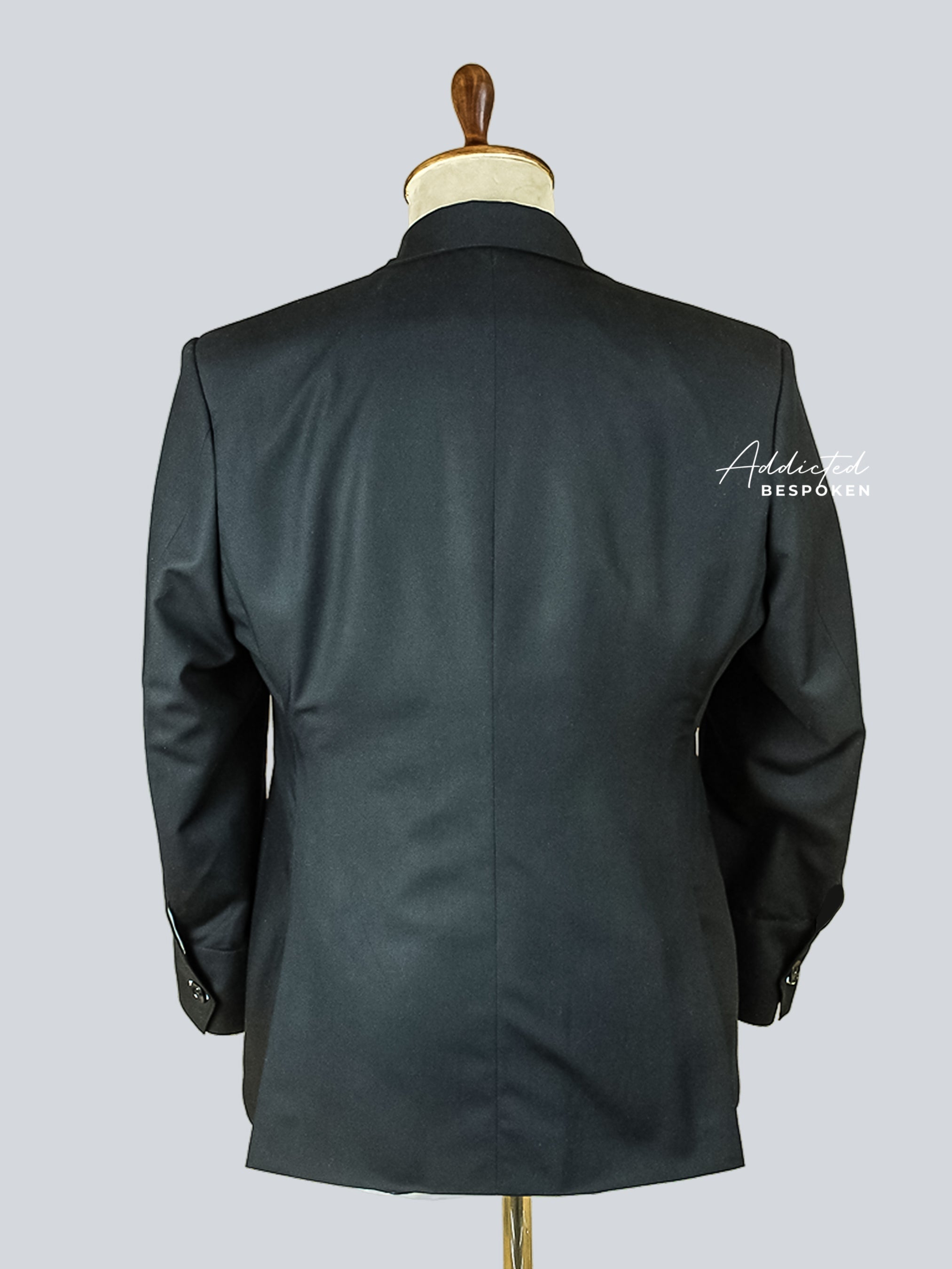 Tailored Black Cotton Safari Blazer Addicted Bespoken