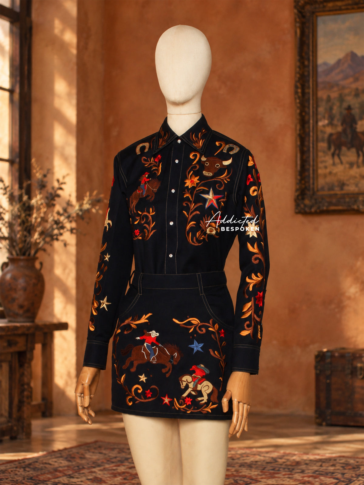 Rodeo Queen Embroidered Western Dress Addicted Bespoken