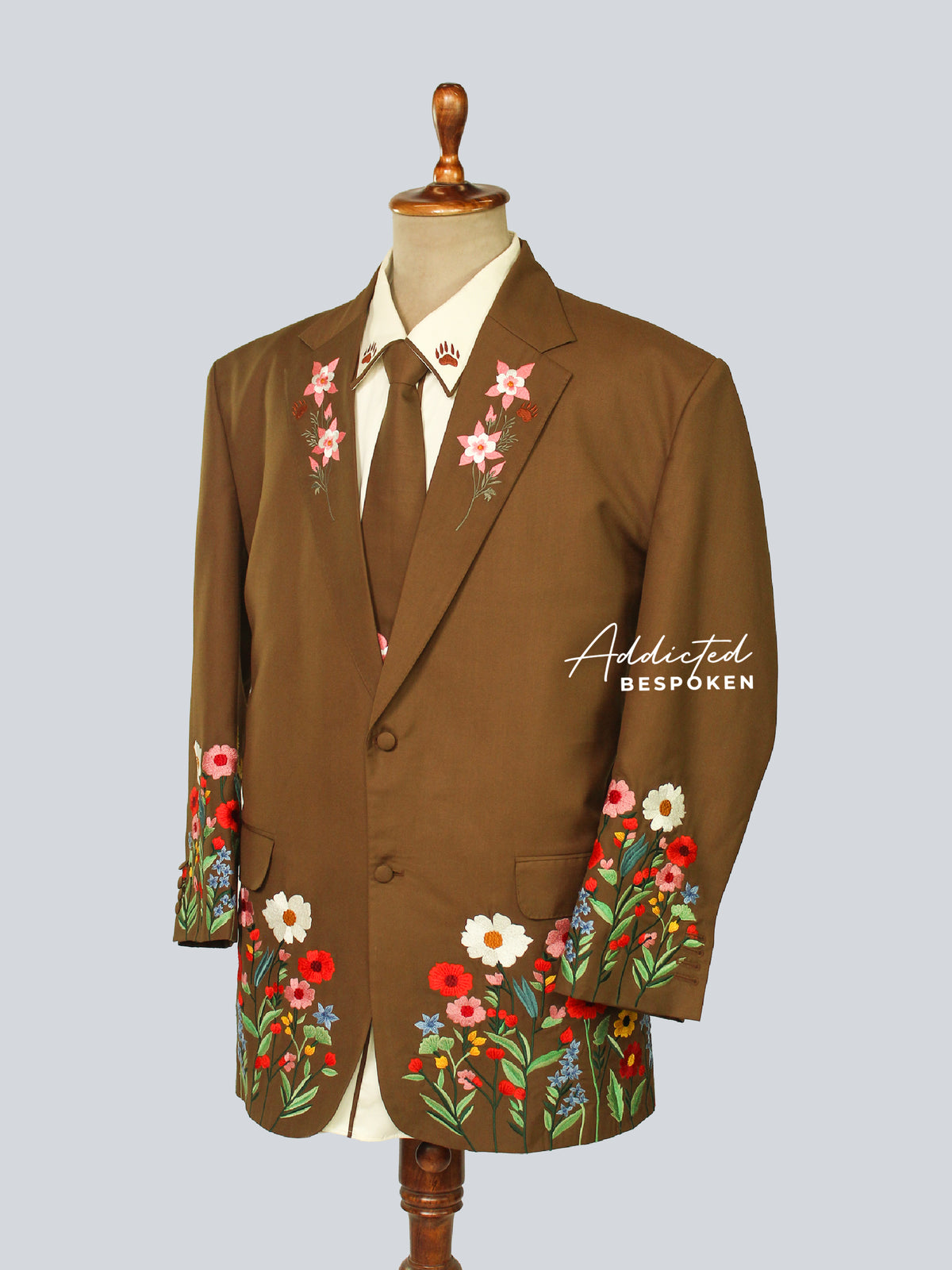 Brown suit for men