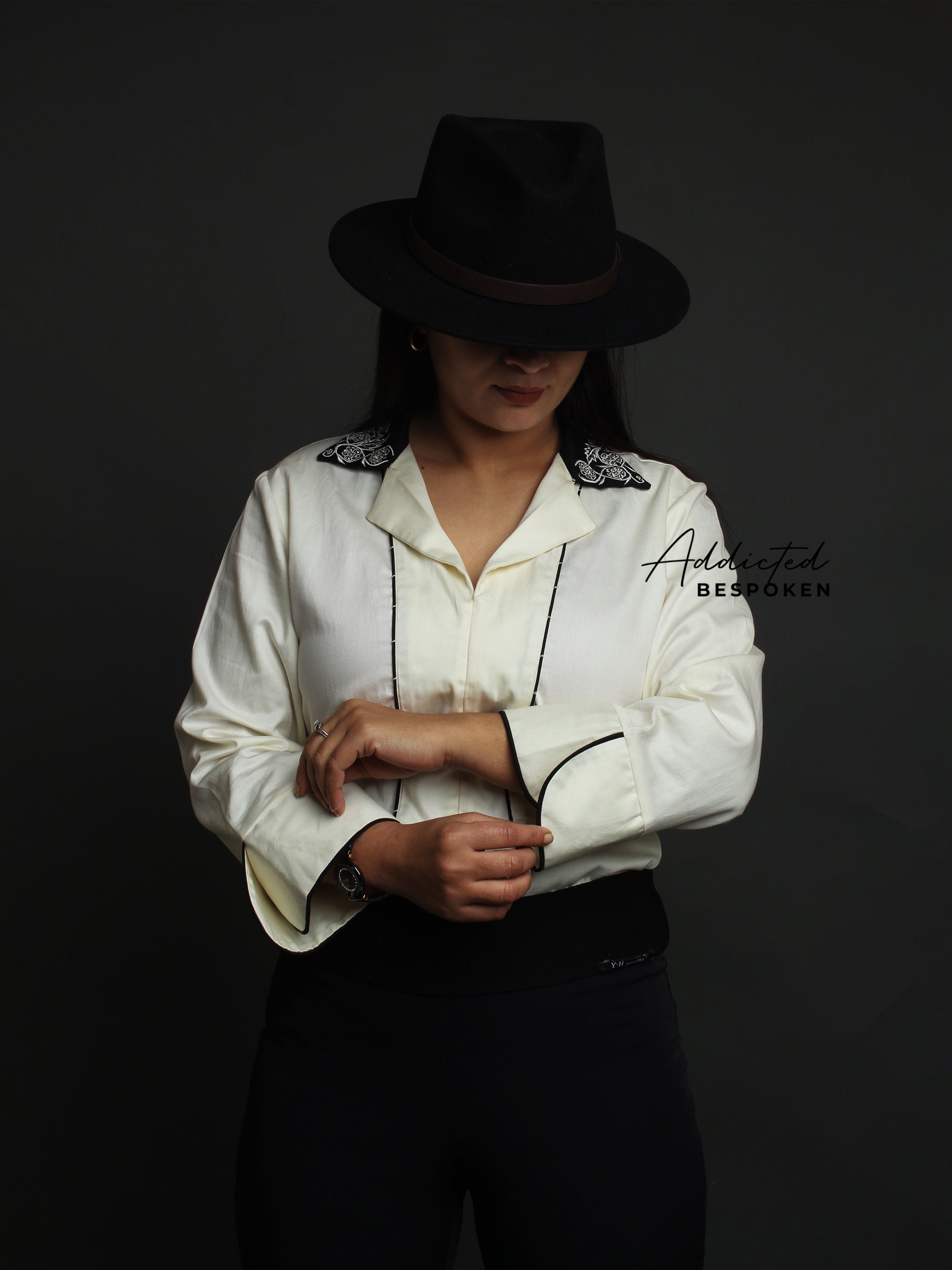 Ivory Cotton Cowgirl Shirt
