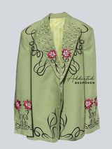 Eloquent Pearl Charm Intricate Western Suit
