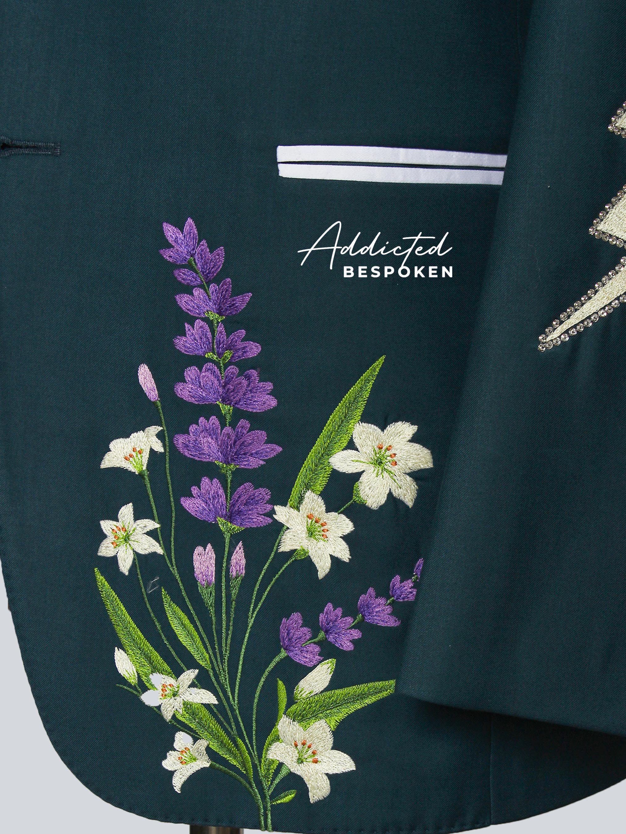 Luxury Floral Embroidered Outfit Addicted Bespoken