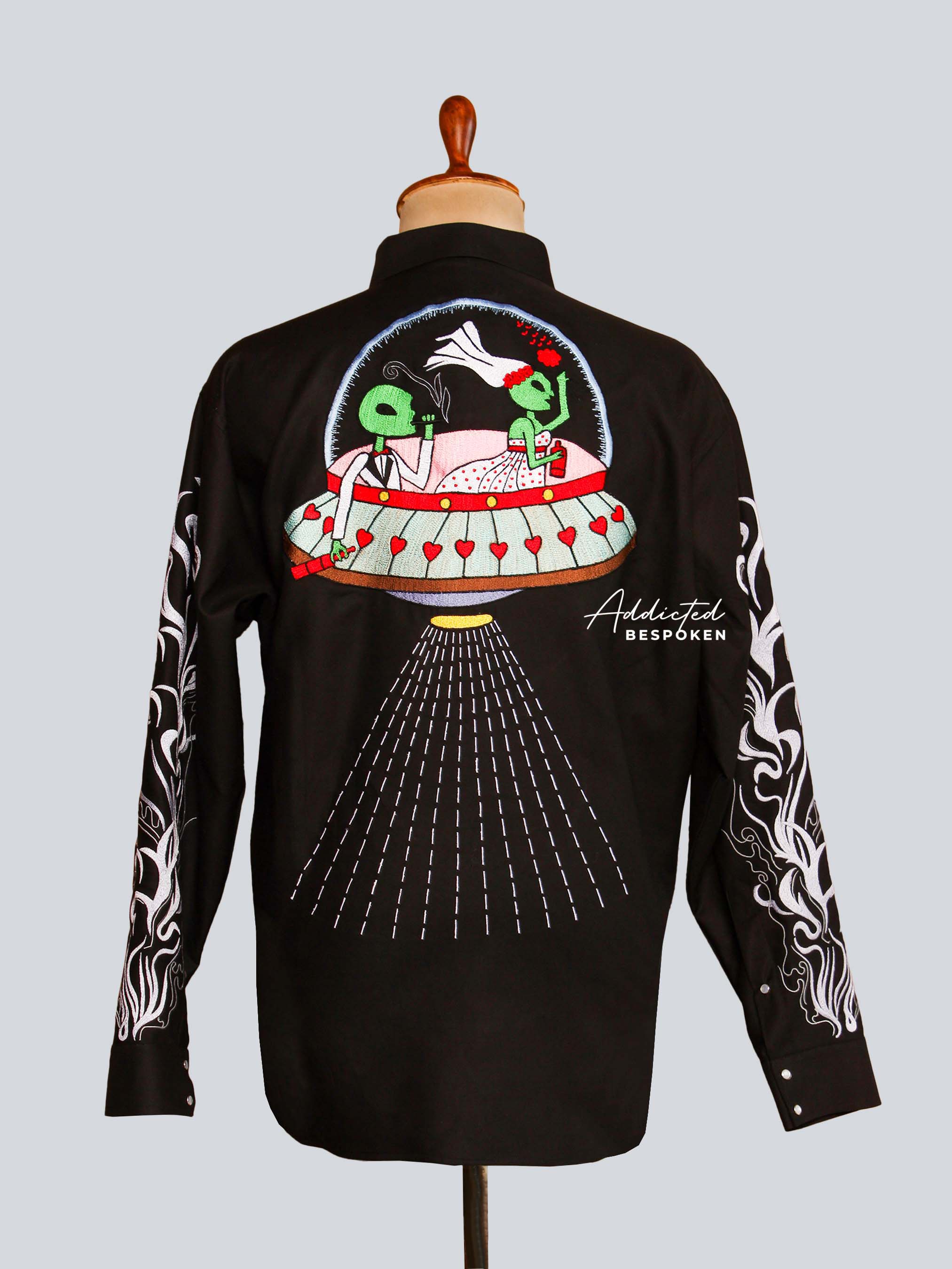 Western Floral Cactus Embroidered Shirt Addicted Bespoken