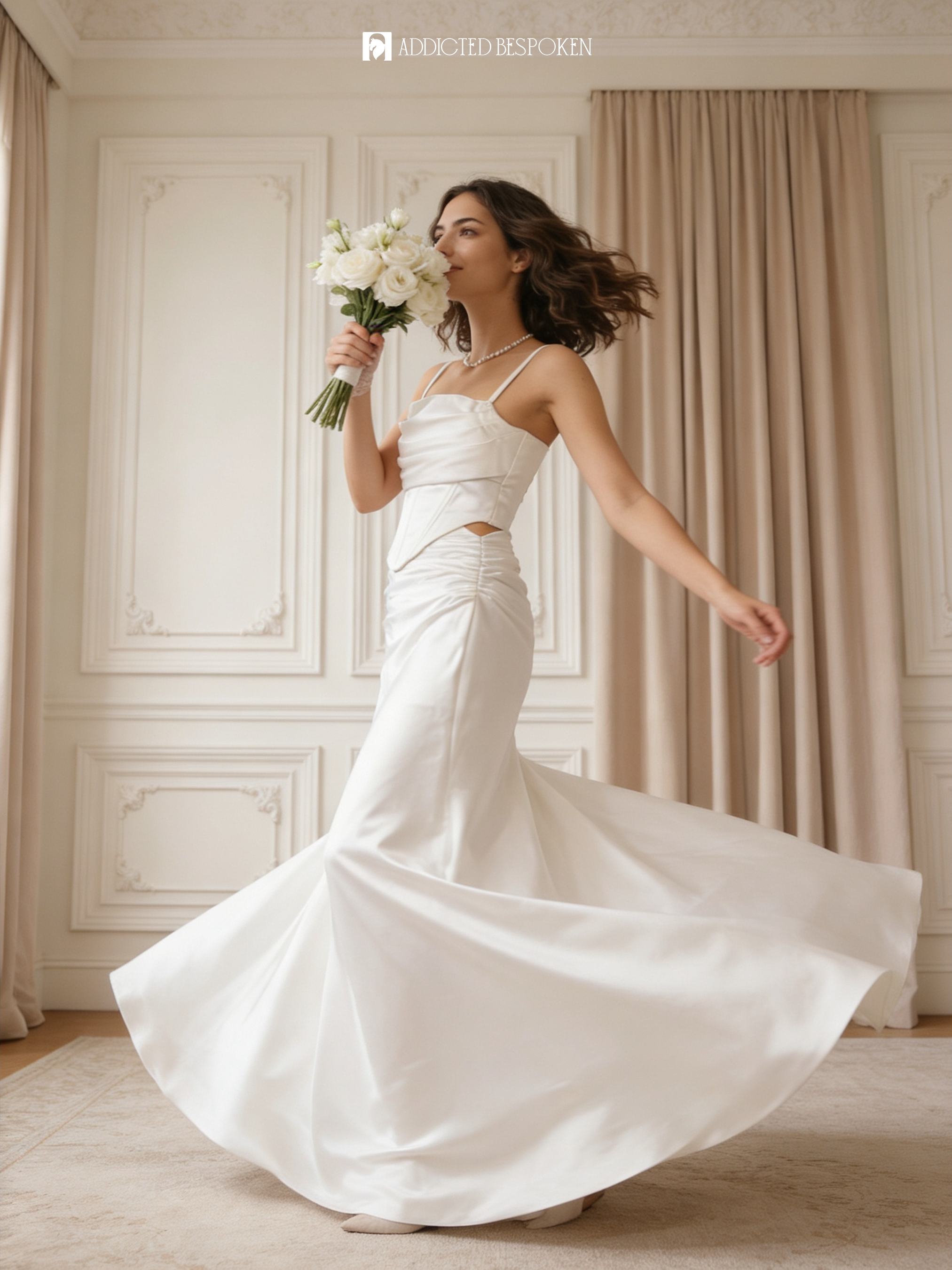 Ivory Corset Bridal Dress Addicted Bespoken