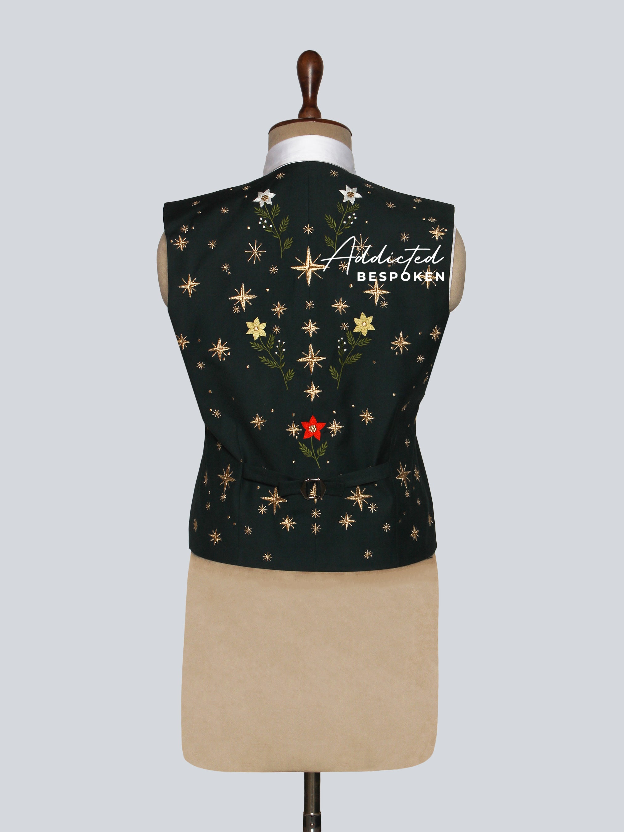 Luxury Embroidered Vest Suit Addicted Bespoken