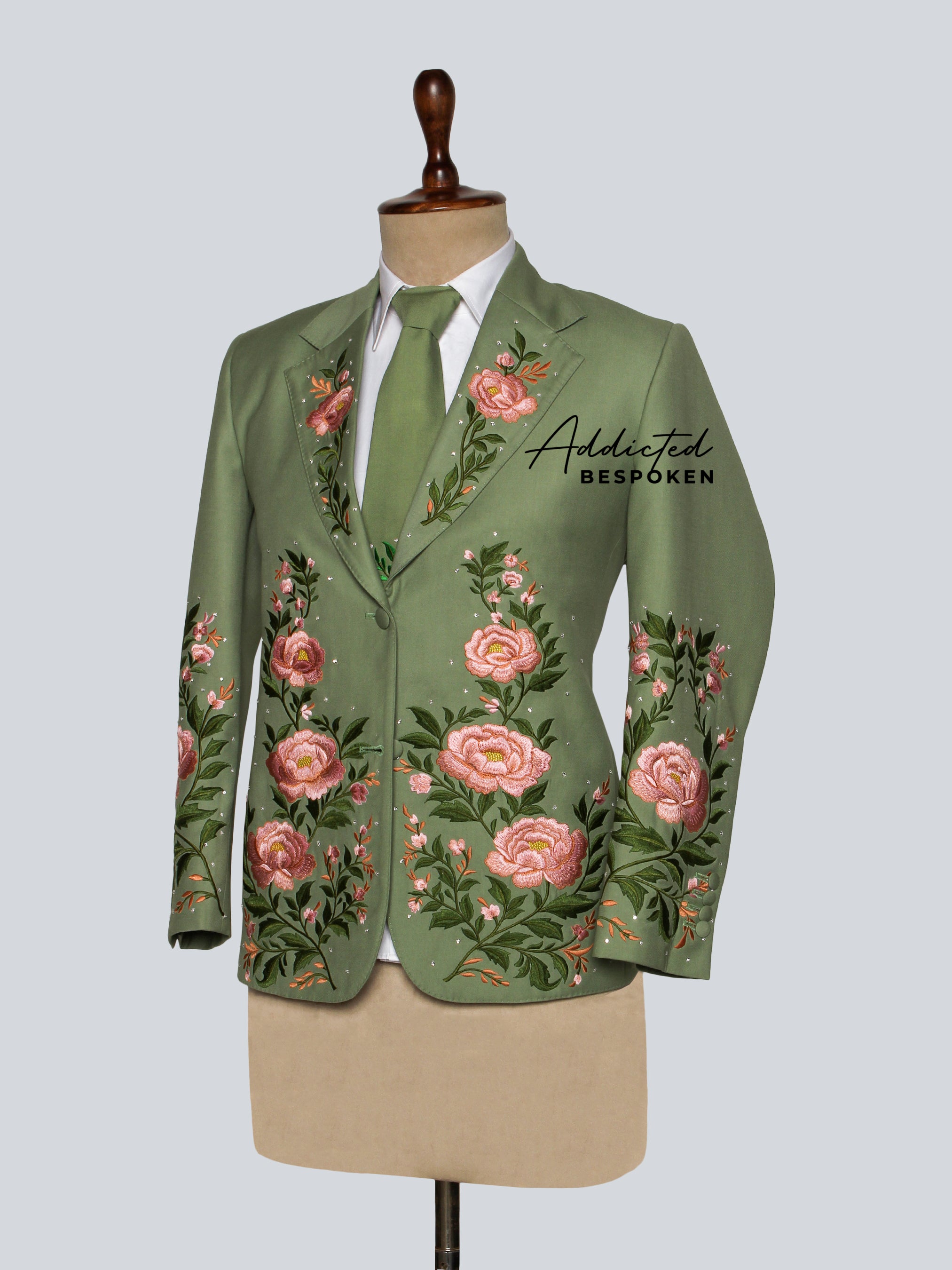 Handcrafted Floral Wedding Suit Addicted Bespoken