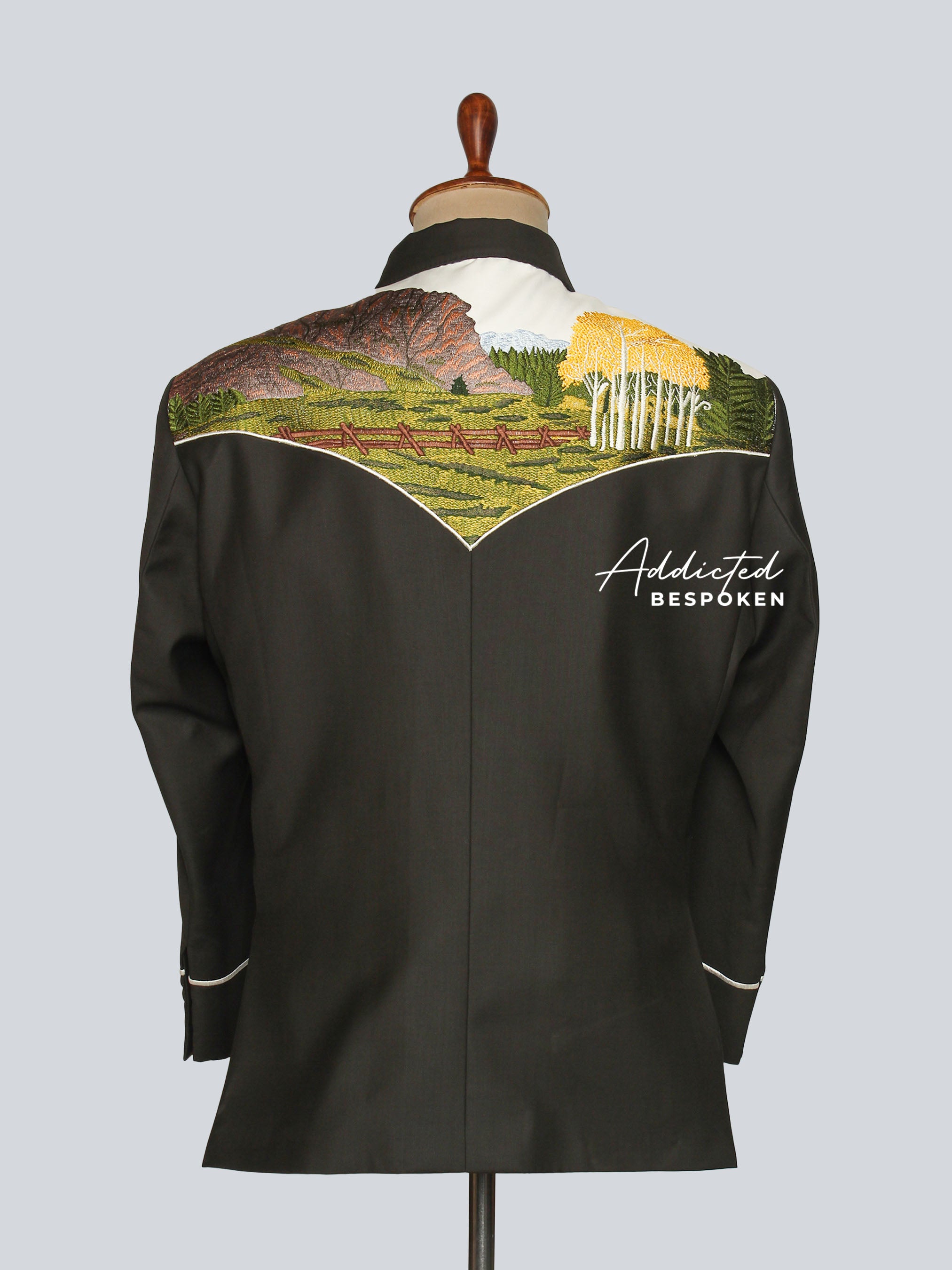 Western Floral Embroidered Suit Addicted Bespoken