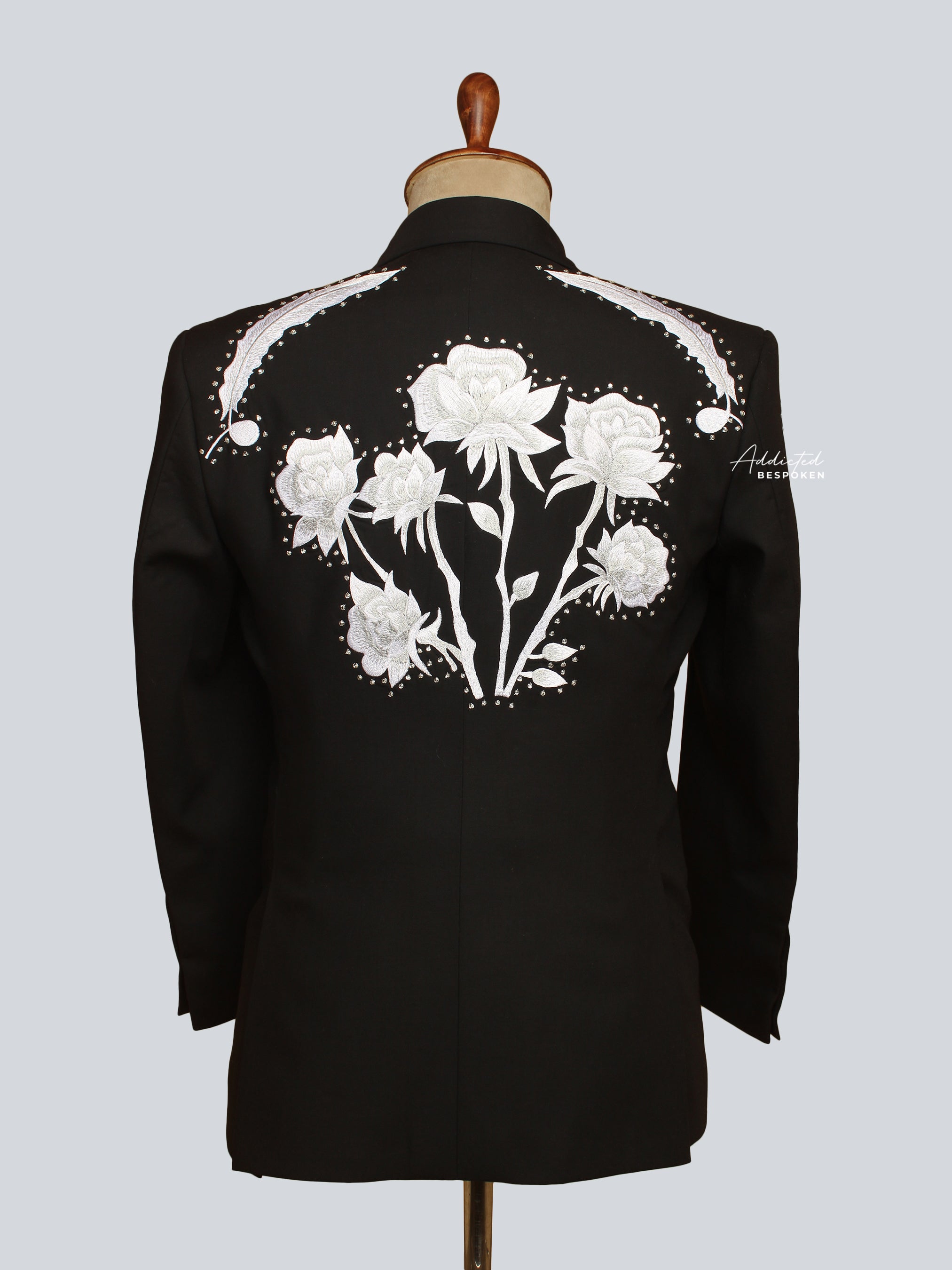 Skeleton Floral Western Suit