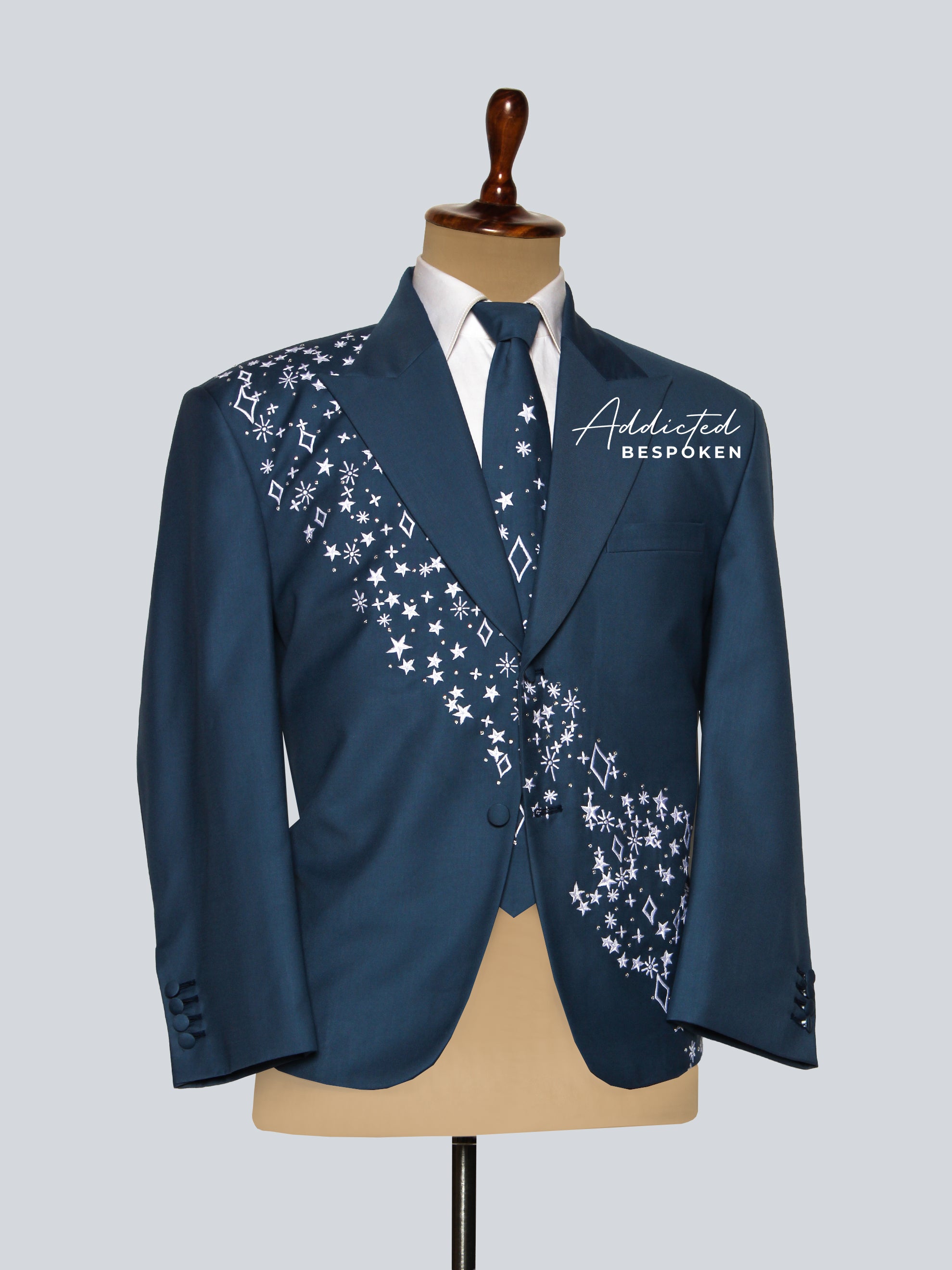 Custom Designed Embroidered Blazer for Men