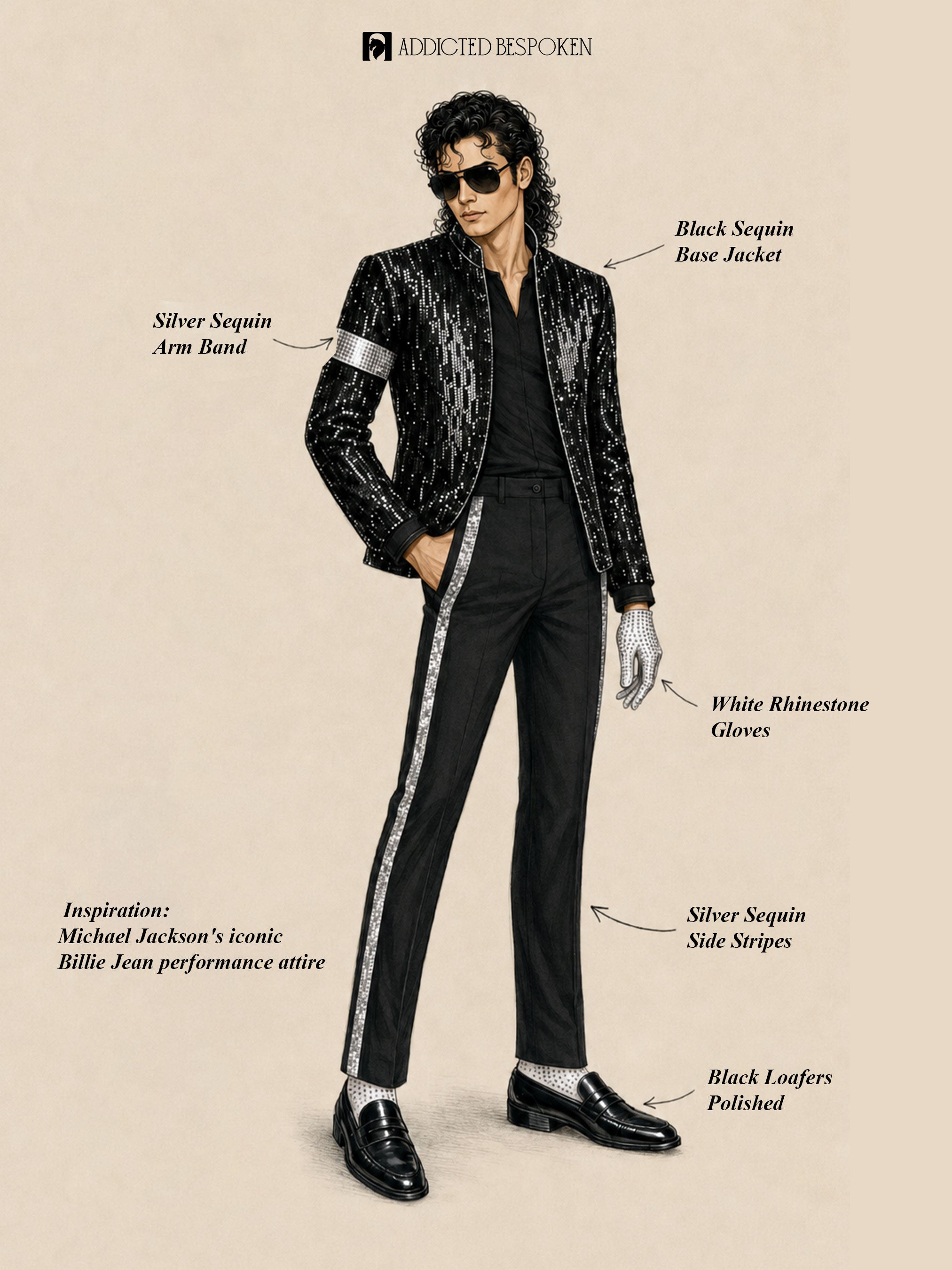 Sequin Stage Performance Outfit Addicted Bespoken