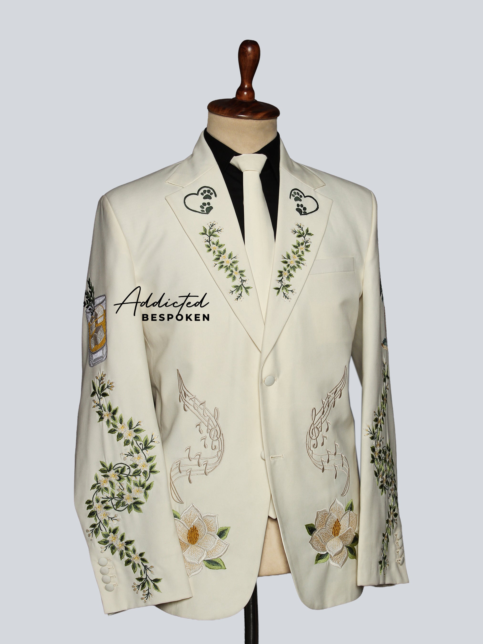 Custom Floral Embroidered Blazers Addicted Bespoken