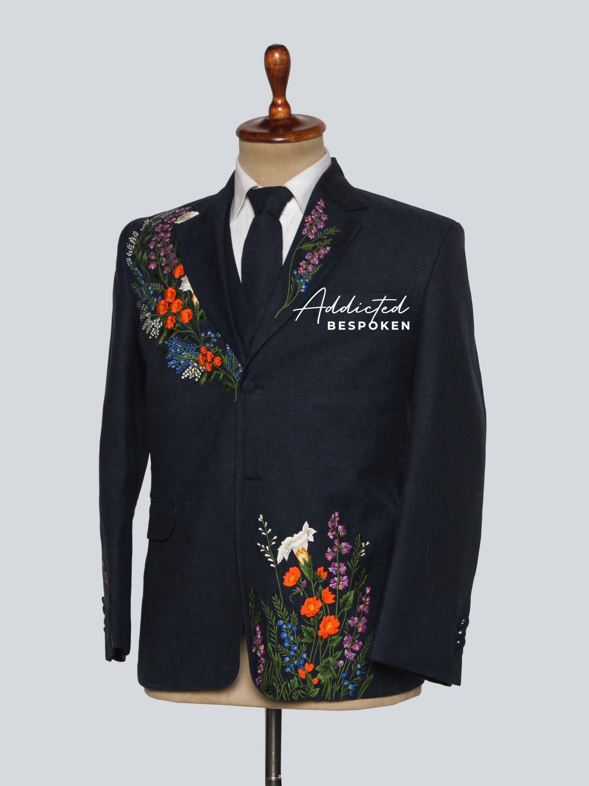 Wildflower Embroidered Suit Addicted Bespoken