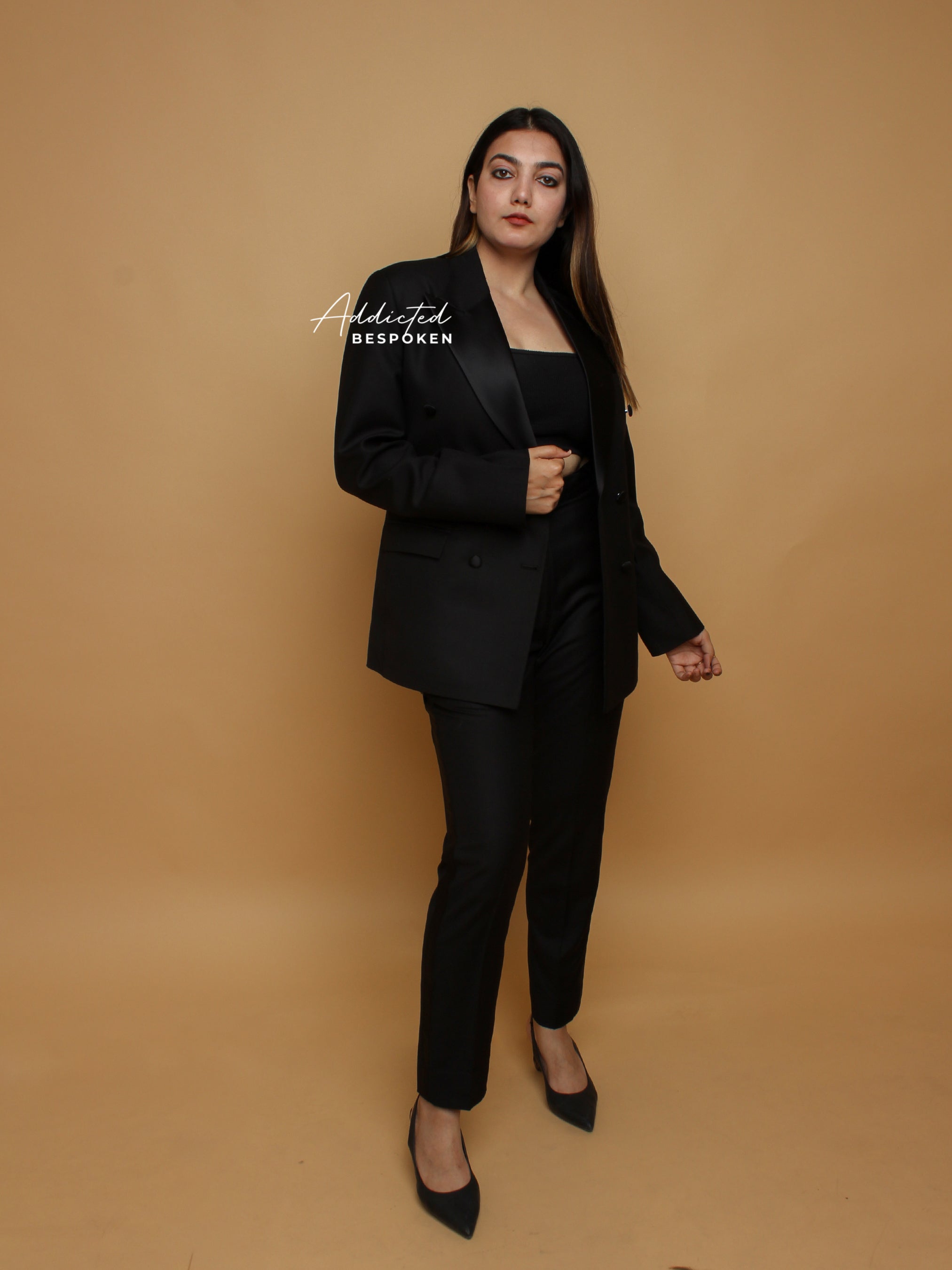 Black Cotton Tuxedo Ensemble(CLS)