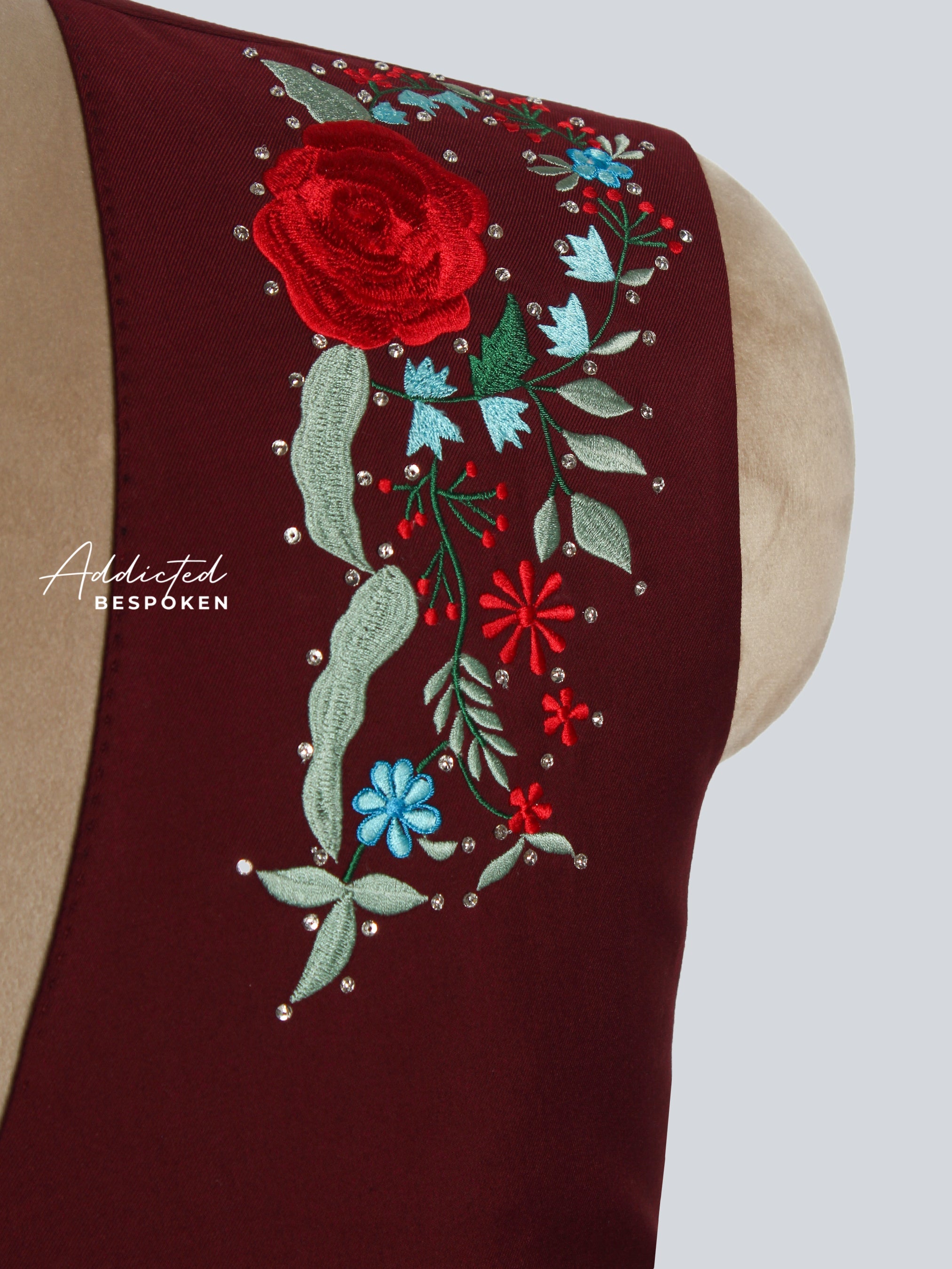 Floral Embroidered Festive Waistcoat