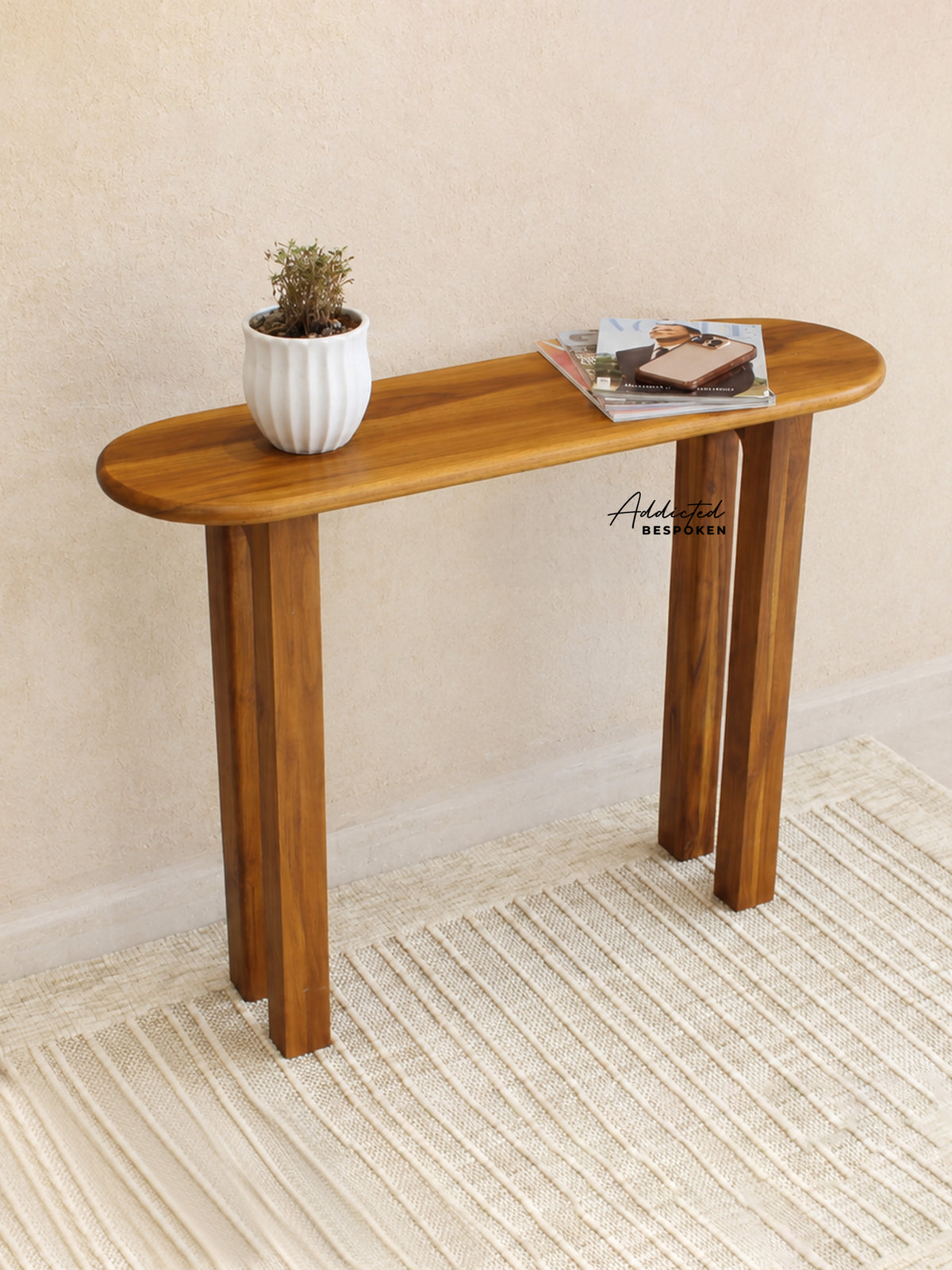 Wooden console table