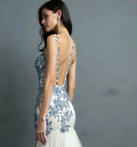 Luxe Embellished Mermaid with Floral Detailing Gown