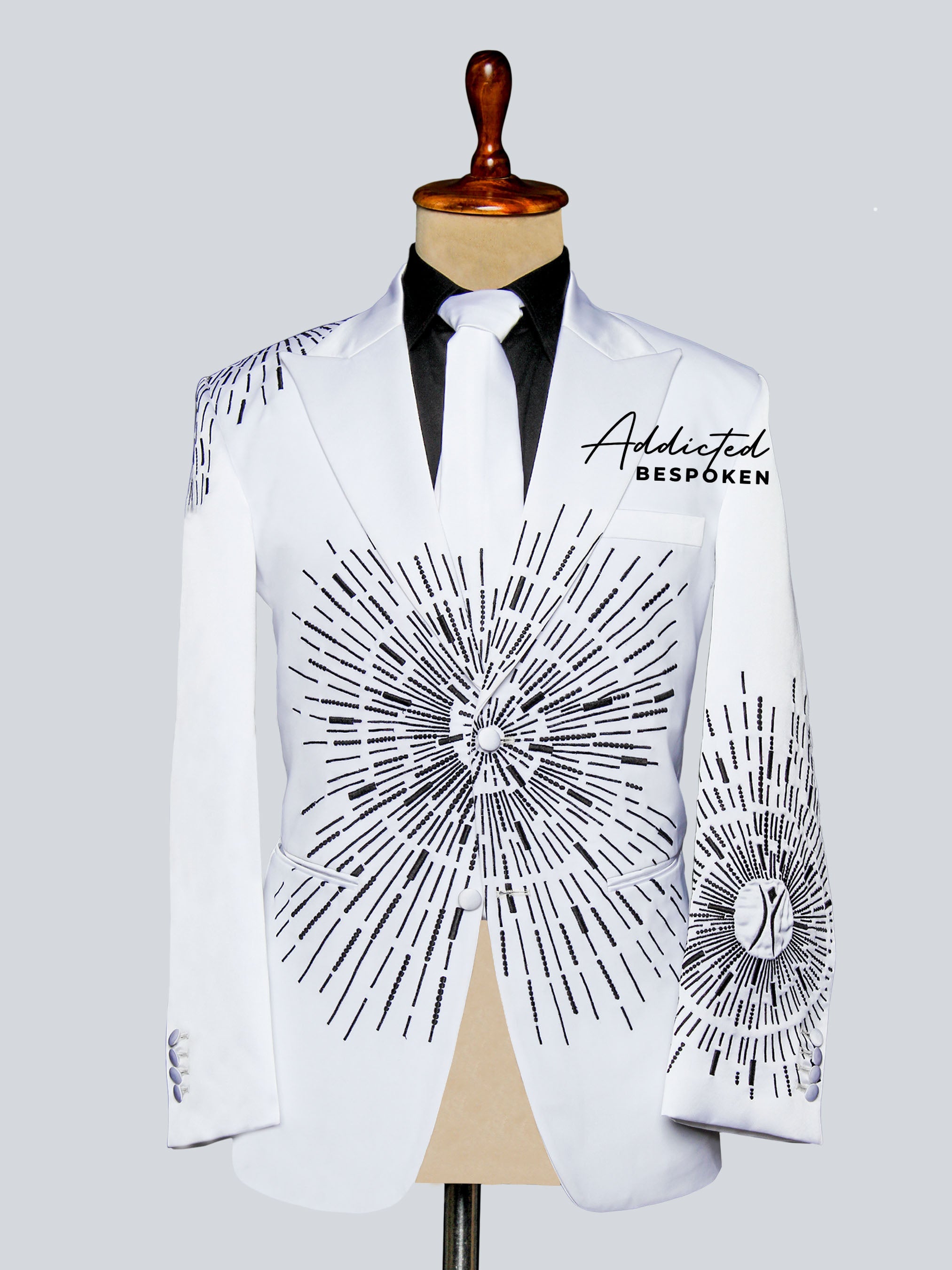 Radiant Star Embroidered Suit Adddicted Bespoken
