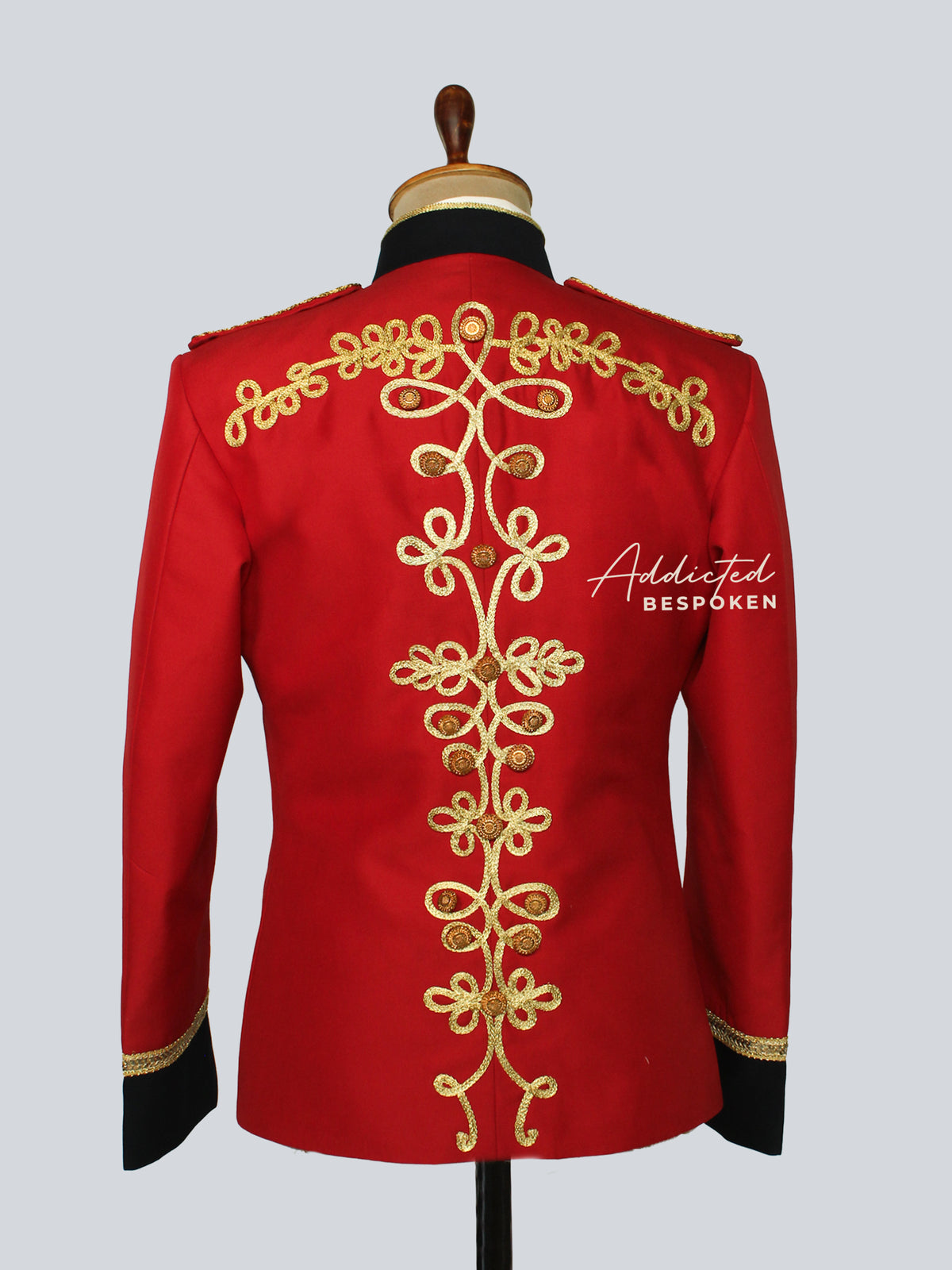 Gold Braided Military Stage Costume Addicted Bespoken