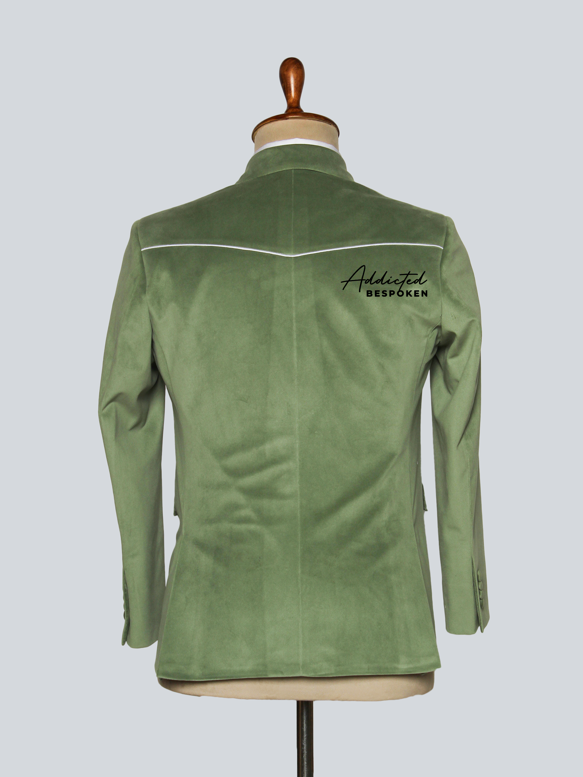 Retro Green Wedding Suit