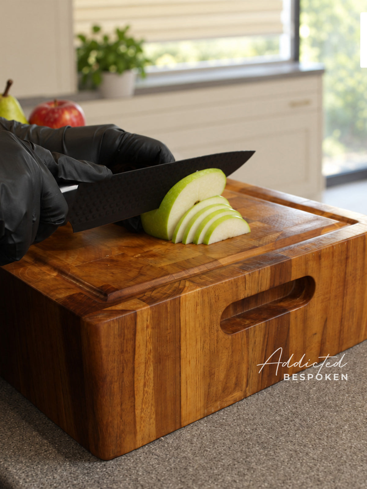 Custom Handmade Butcher Block Cutting Board | Thick Wooden Chopping Board Addicted Bespoken