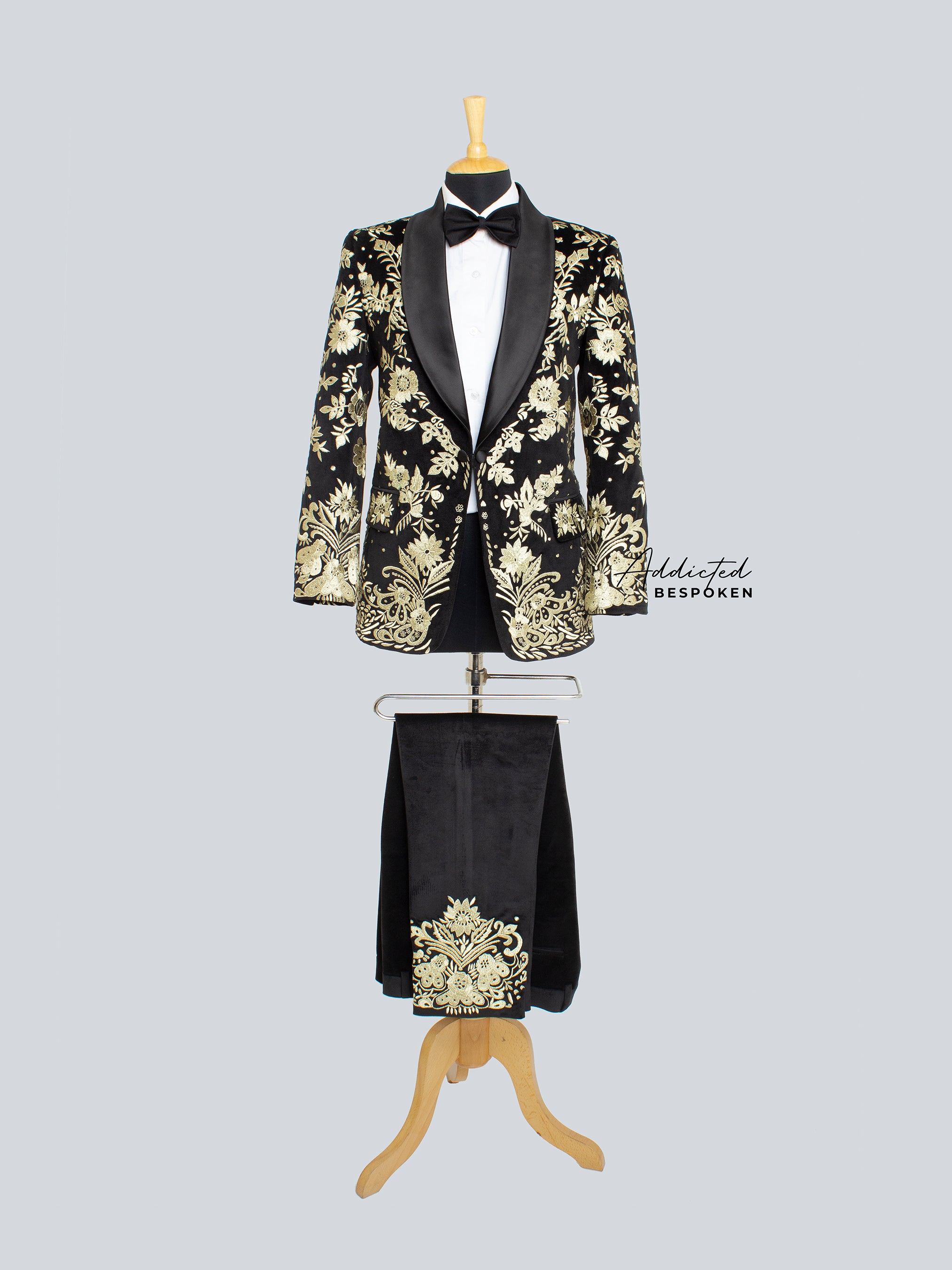 Golden Regal Wedding Suit