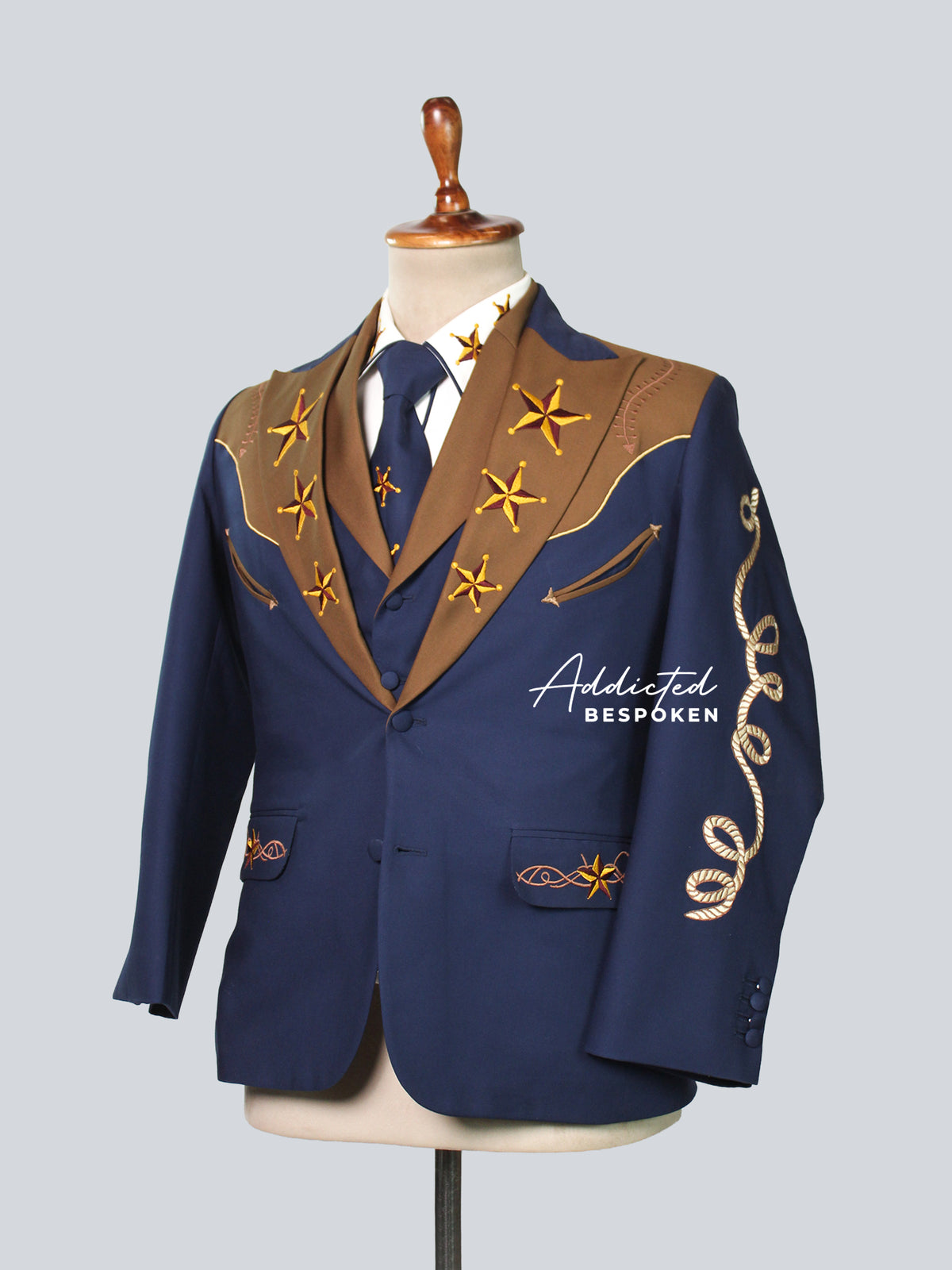 Navy Blue Wedding Suit Addicted Bespoken
