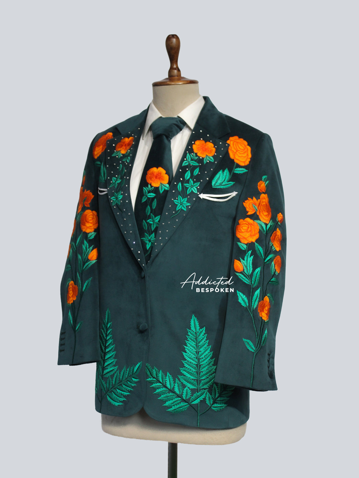 Green Wedding Suit for Men Addicted Bespoken