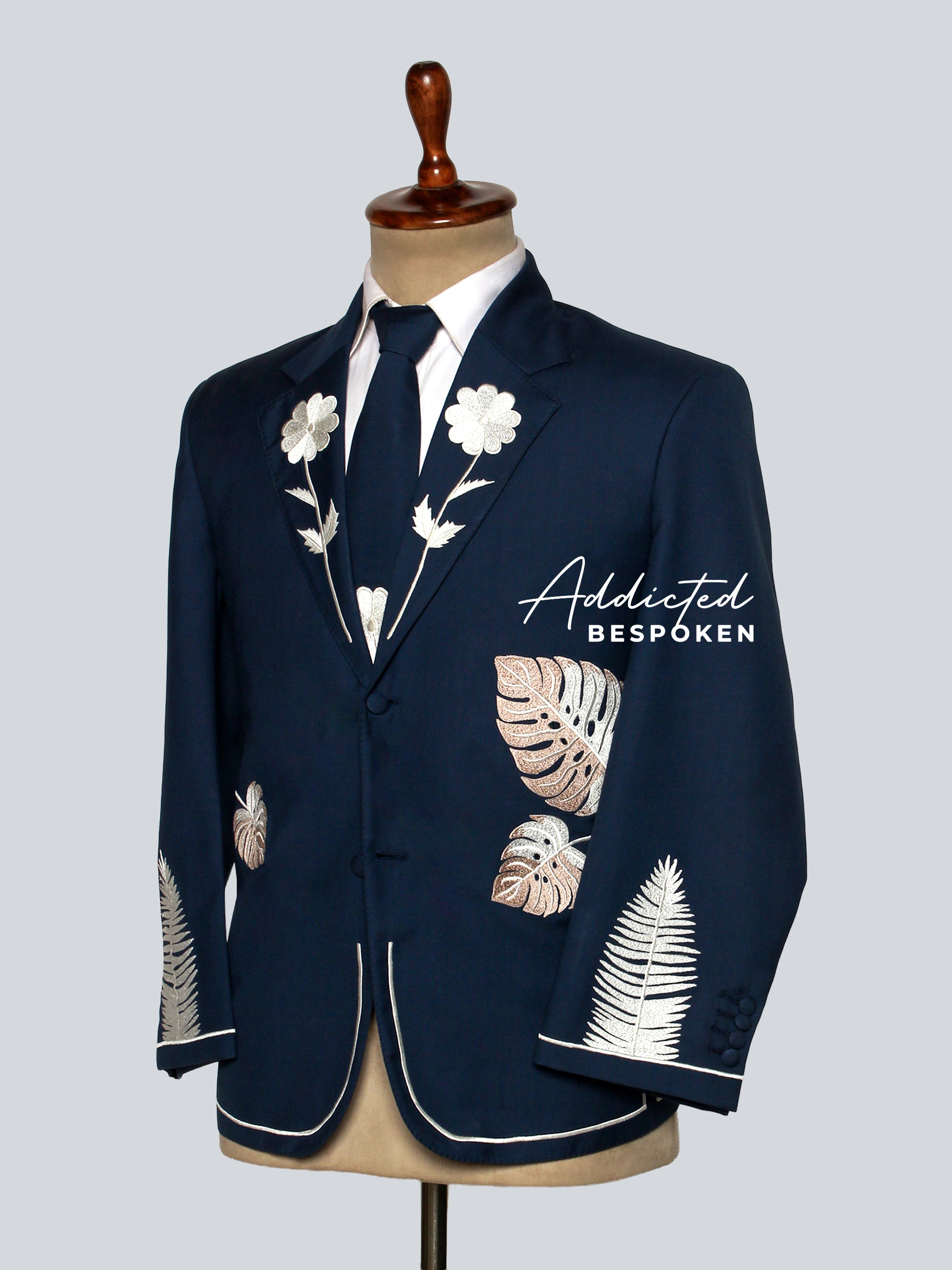 Men's Teal Blue Suit Addicted Bespoken