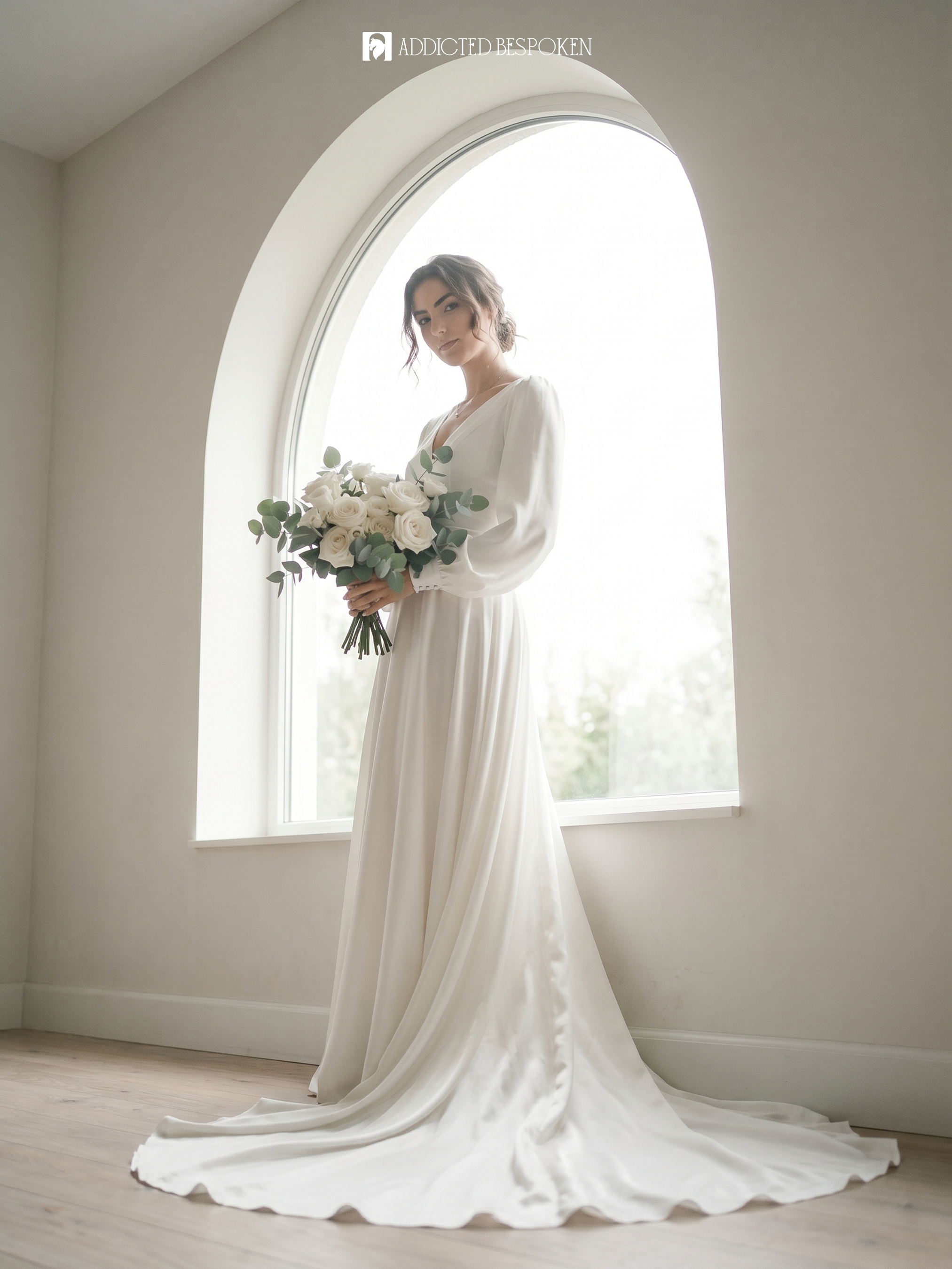 Bishop Sleeve Bridal Gown Addicted Bespoken